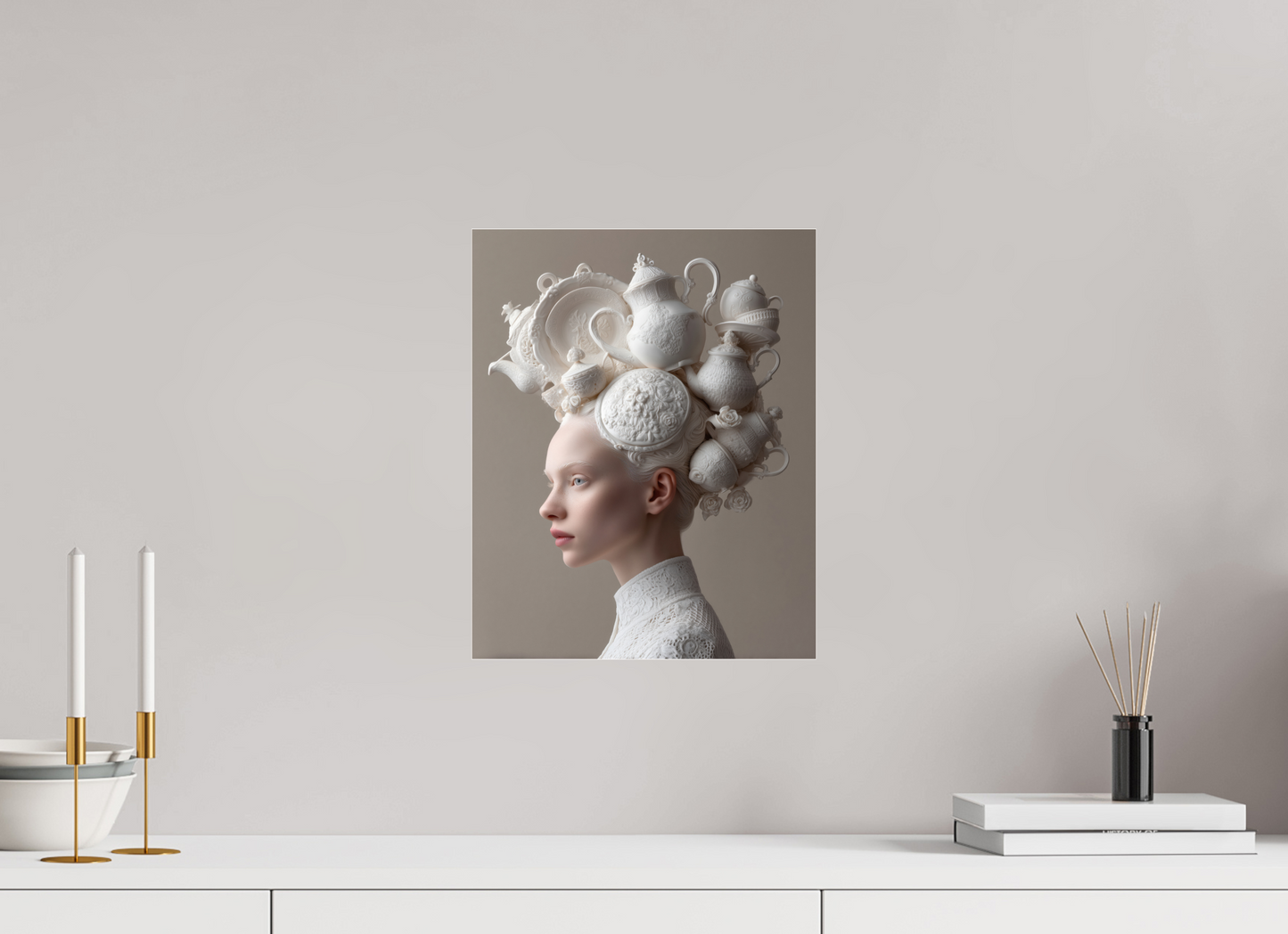 30 x 37,5 cm, Photo Print Under Acrylic Glass Hairdo VII