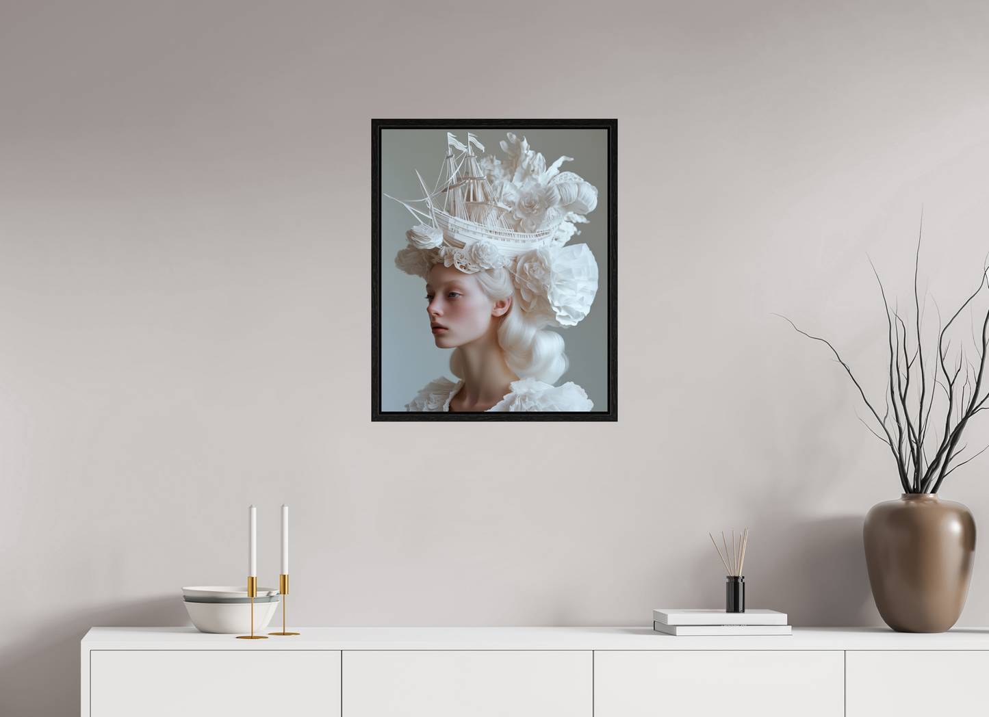 50 x 62,5 cm, Floater Frame Hairdo XX