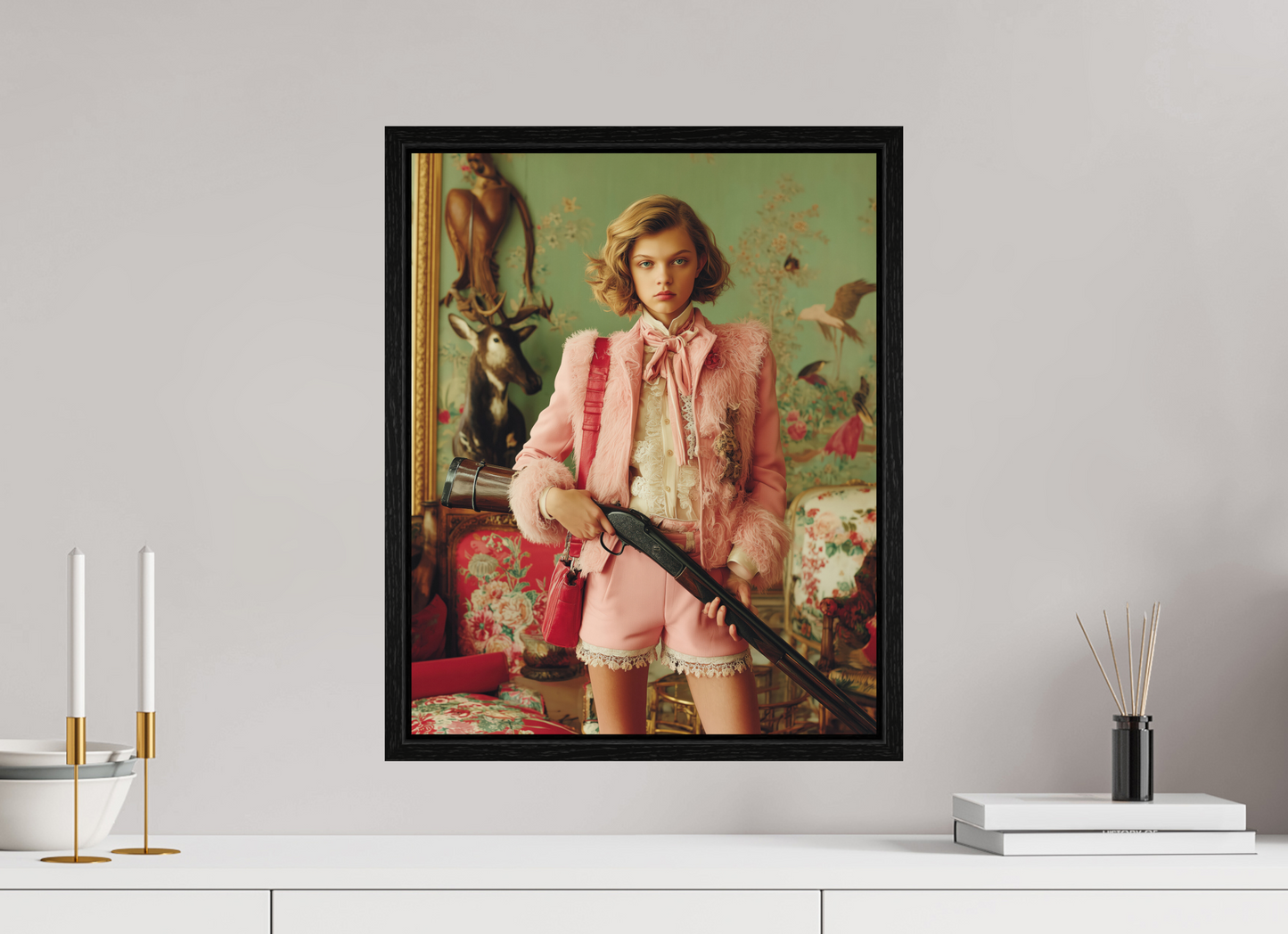 40 x 50 cm, Floater Frame Hunting Season III