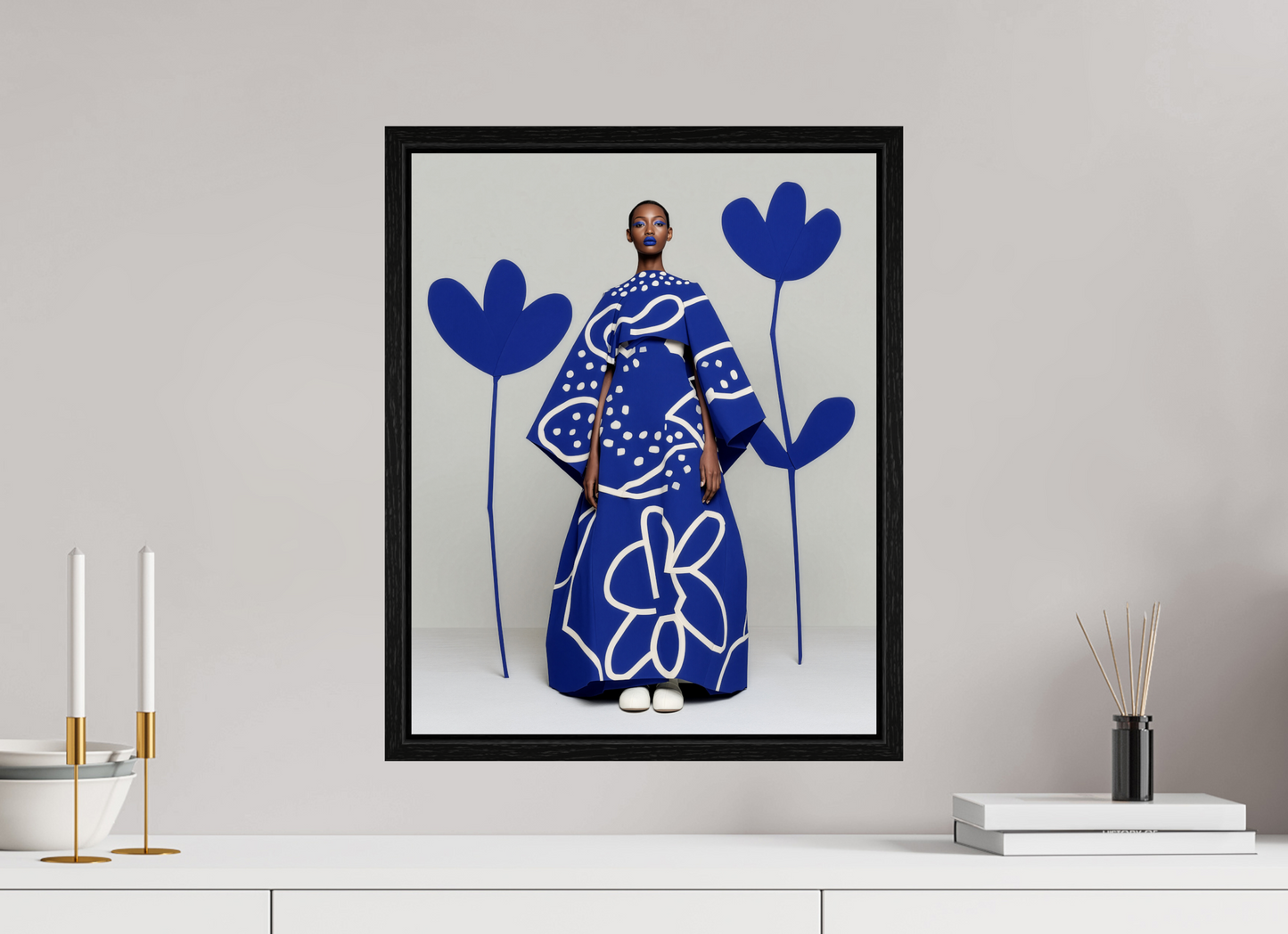 40 x 50 cm, Floater Frame Matisse Fashion XX