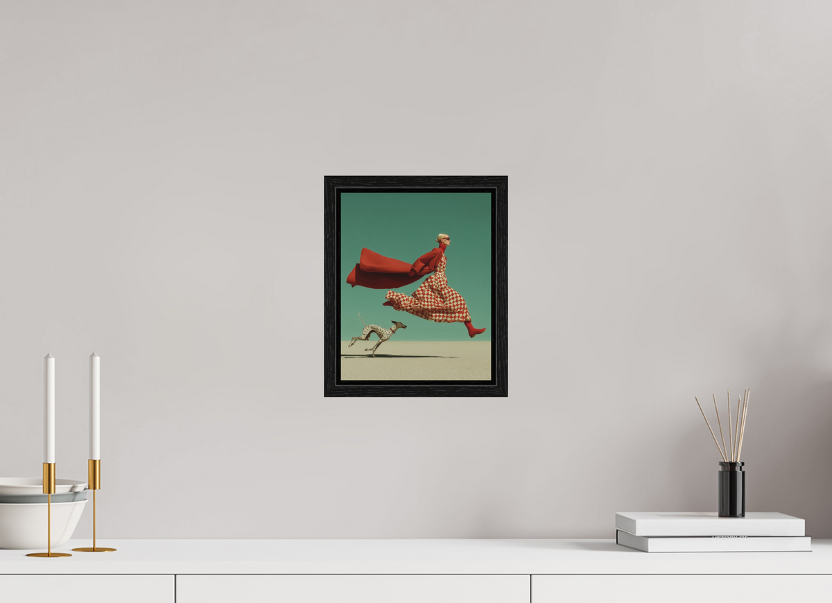 20 x 25 cm, Floater Frame Red Horizon II