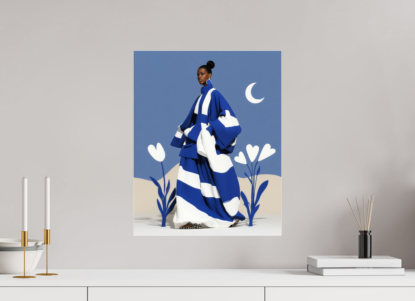 40 x 50 cm, Photo Print Under Acrylic Glass Matisse Fashion II