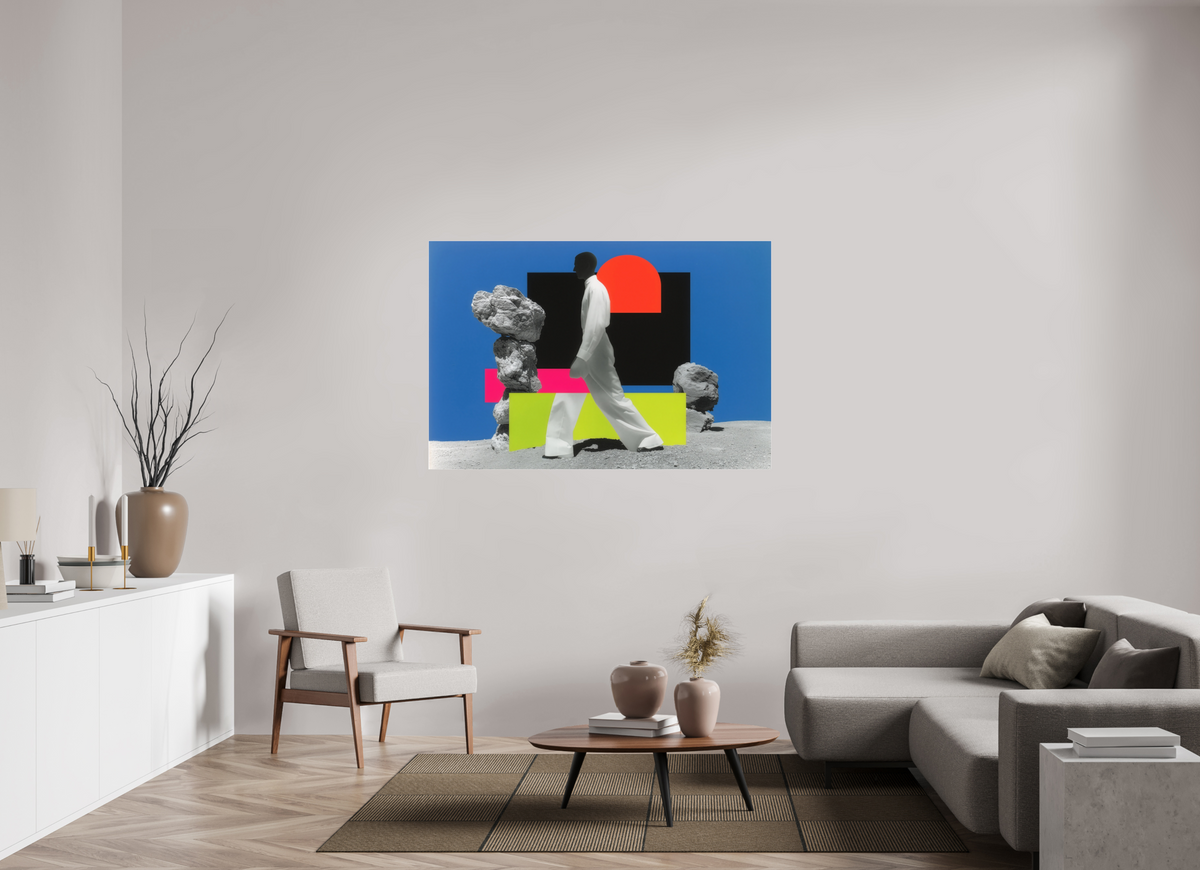 150 x 100 cm, Photo Print Under Acrylic Glass Geometry of Memory I