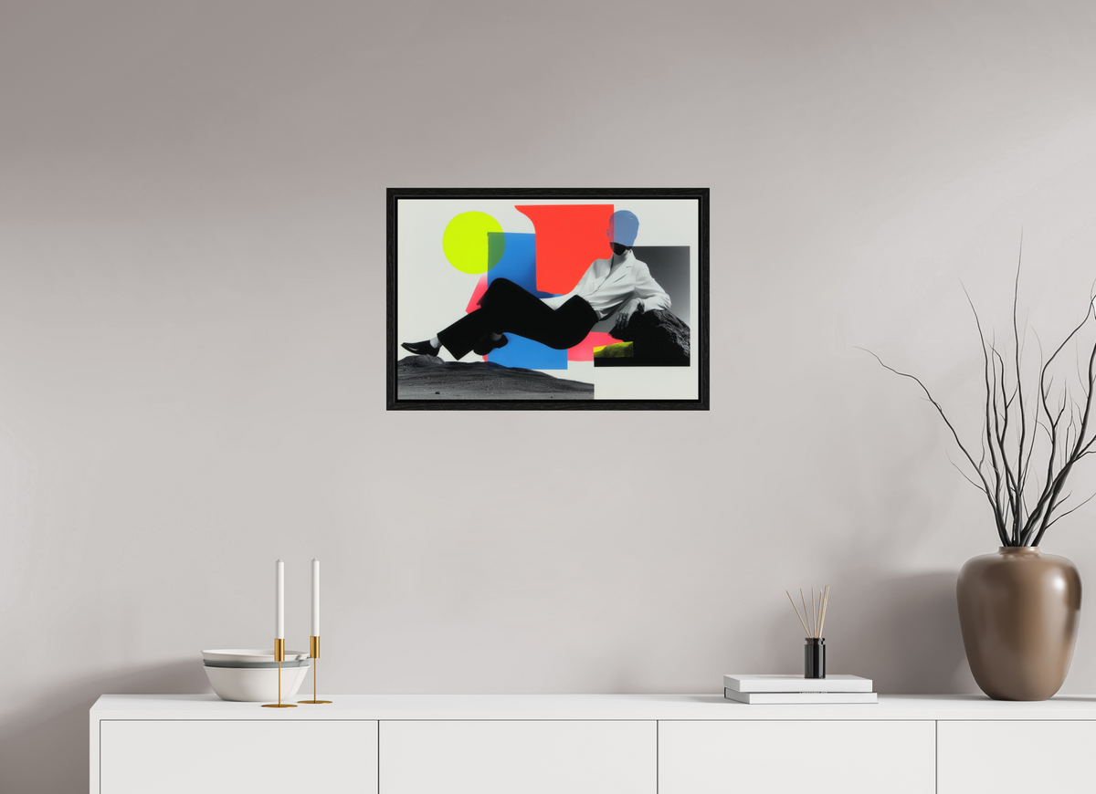 60 x 40 cm, Floater Frame Geometry of Memory II