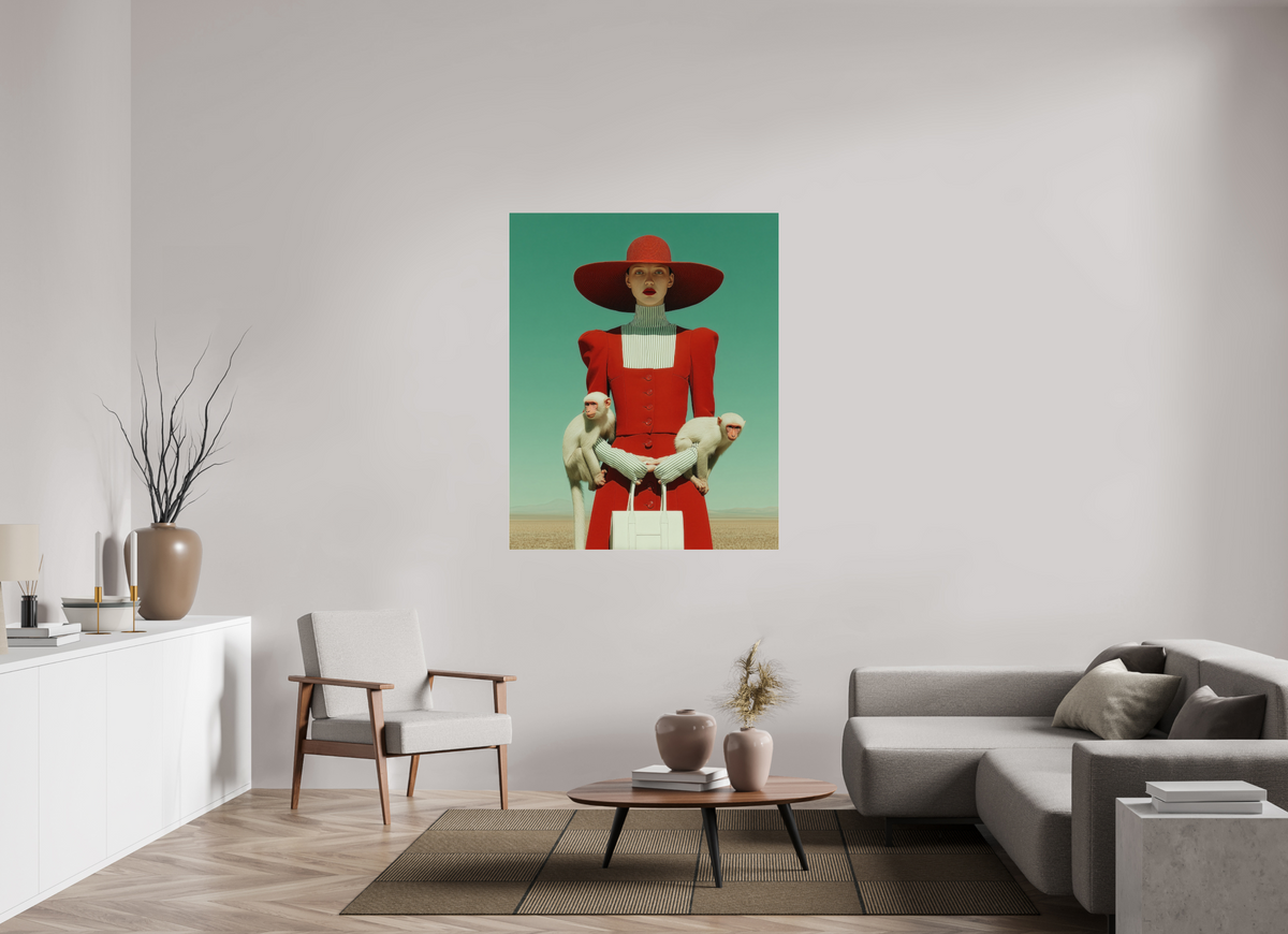 110 x 137,5 cm, Photo Print Under Acrylic Glass Red Horizon III
