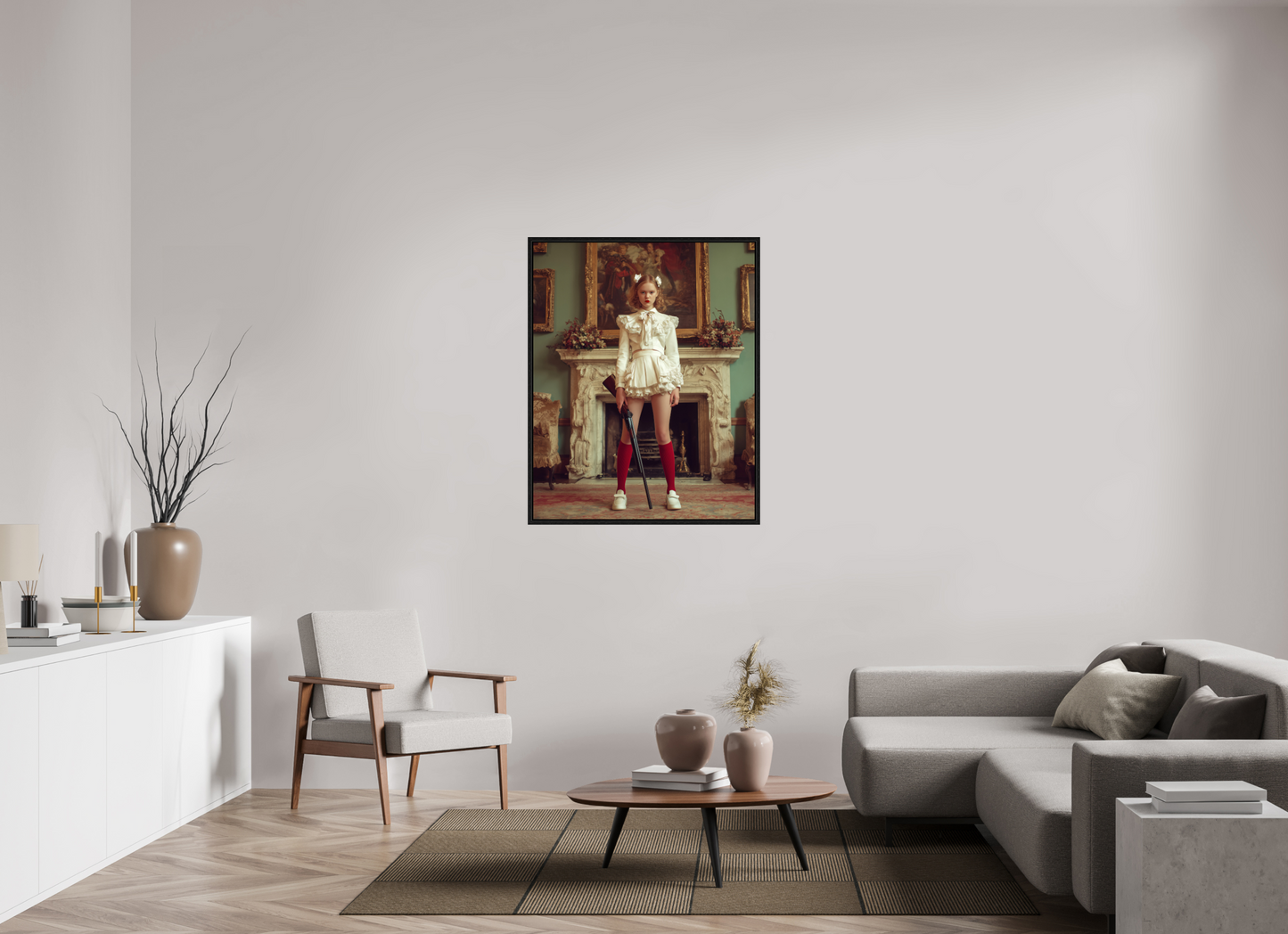 90 x 112,5 cm, Floater Frame Hunting Season IV