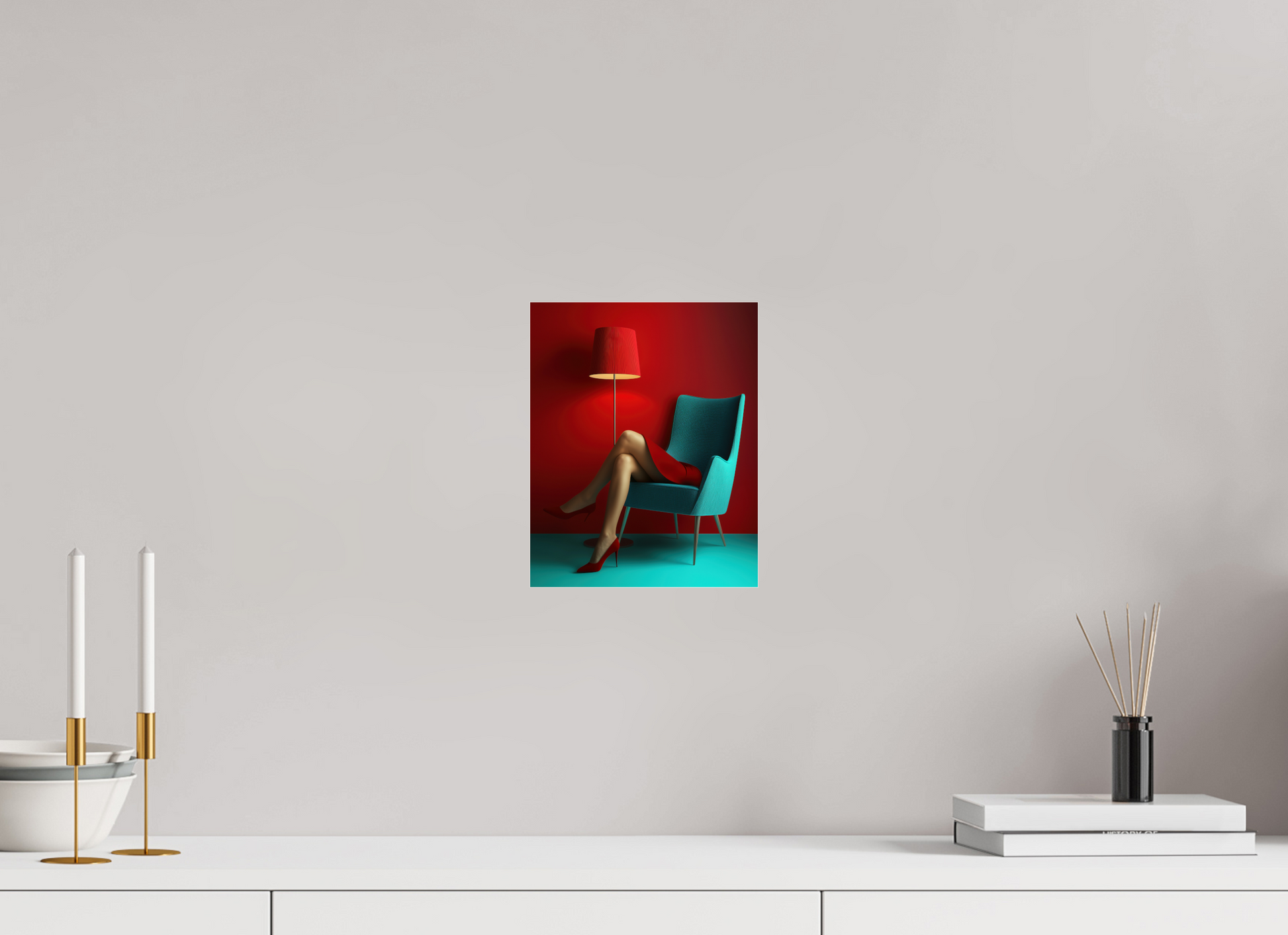 20 x 25 cm, Photo Print Under Acrylic Glass Legs III