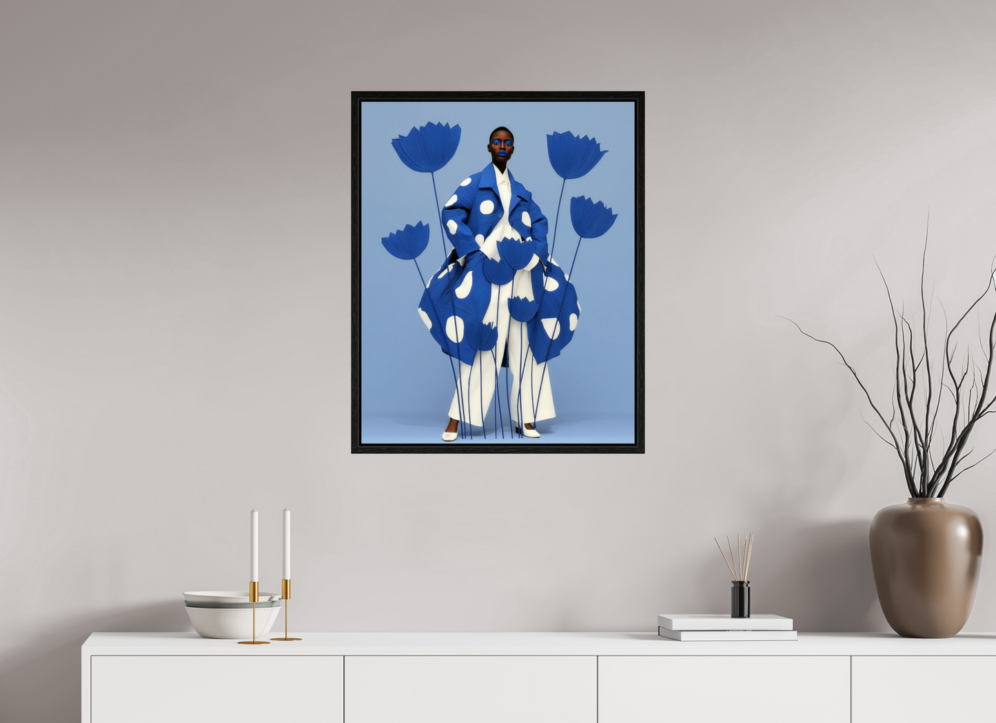60 x 75 cm, Floater Frame Matisse Fashion VIII
