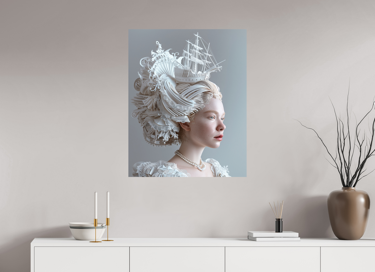 70 x 87,5 cm, Photo Print On Fuji Crystal DP II Hairdo XVIII