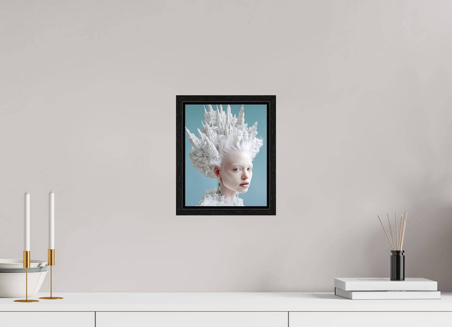 20 x 25 cm, Floater Frame Hairdo XII