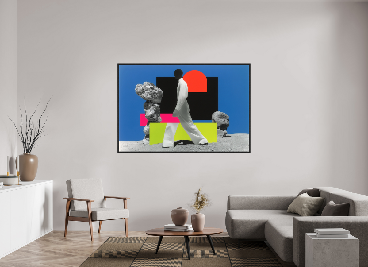 180 x 120 cm, Floater Frame Geometry of Memory I