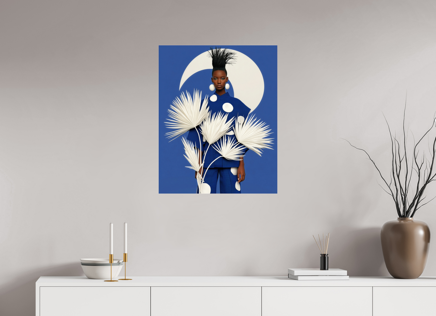 60 x 75 cm, Photo Print Under Acrylic Glass Matisse Fashion XIV