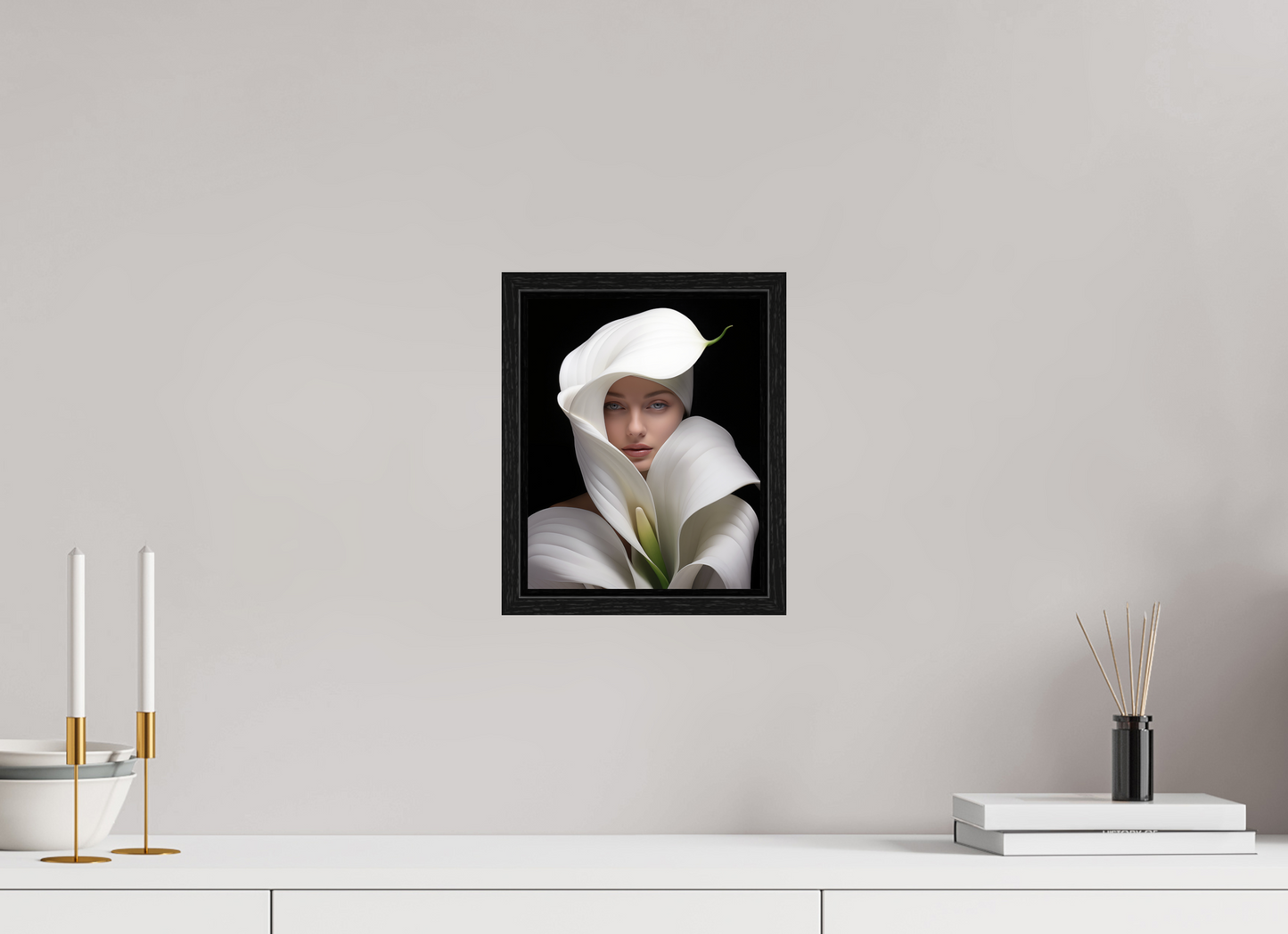 20 x 25 cm, Floater Frame Calla VI