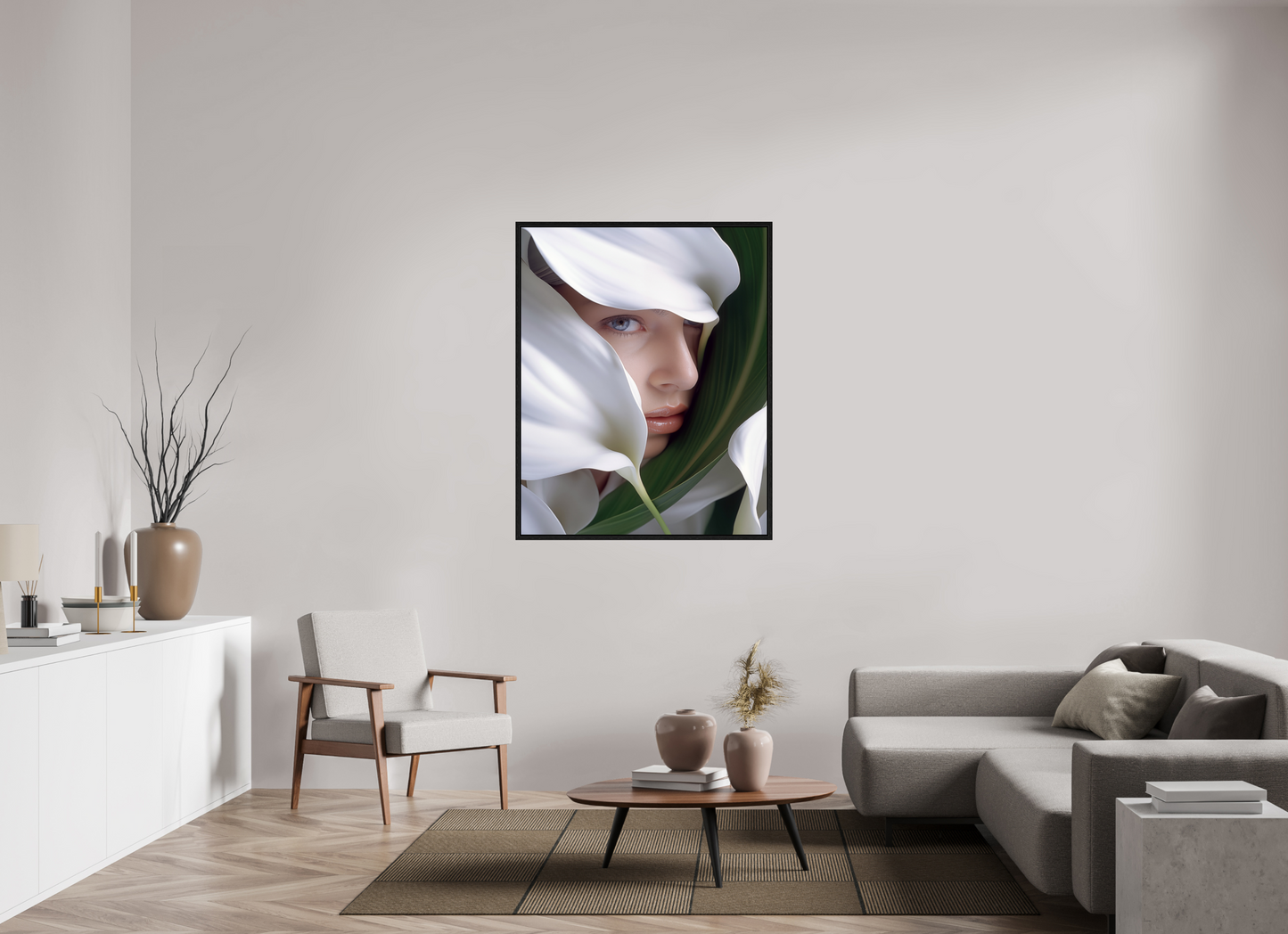 100 x 125 cm, Floater Frame Calla X