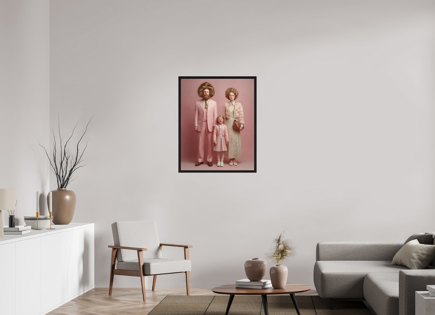 70 x 87,5 cm, Floater Frame We are family VIII