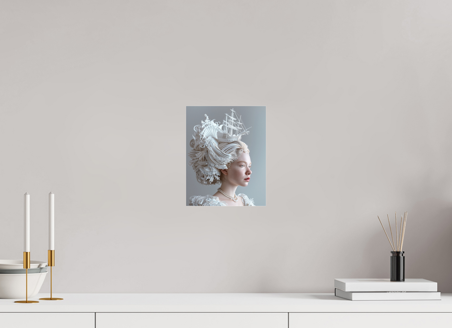 20 x 25 cm, Photo Print Under Acrylic Glass Hairdo XVIII