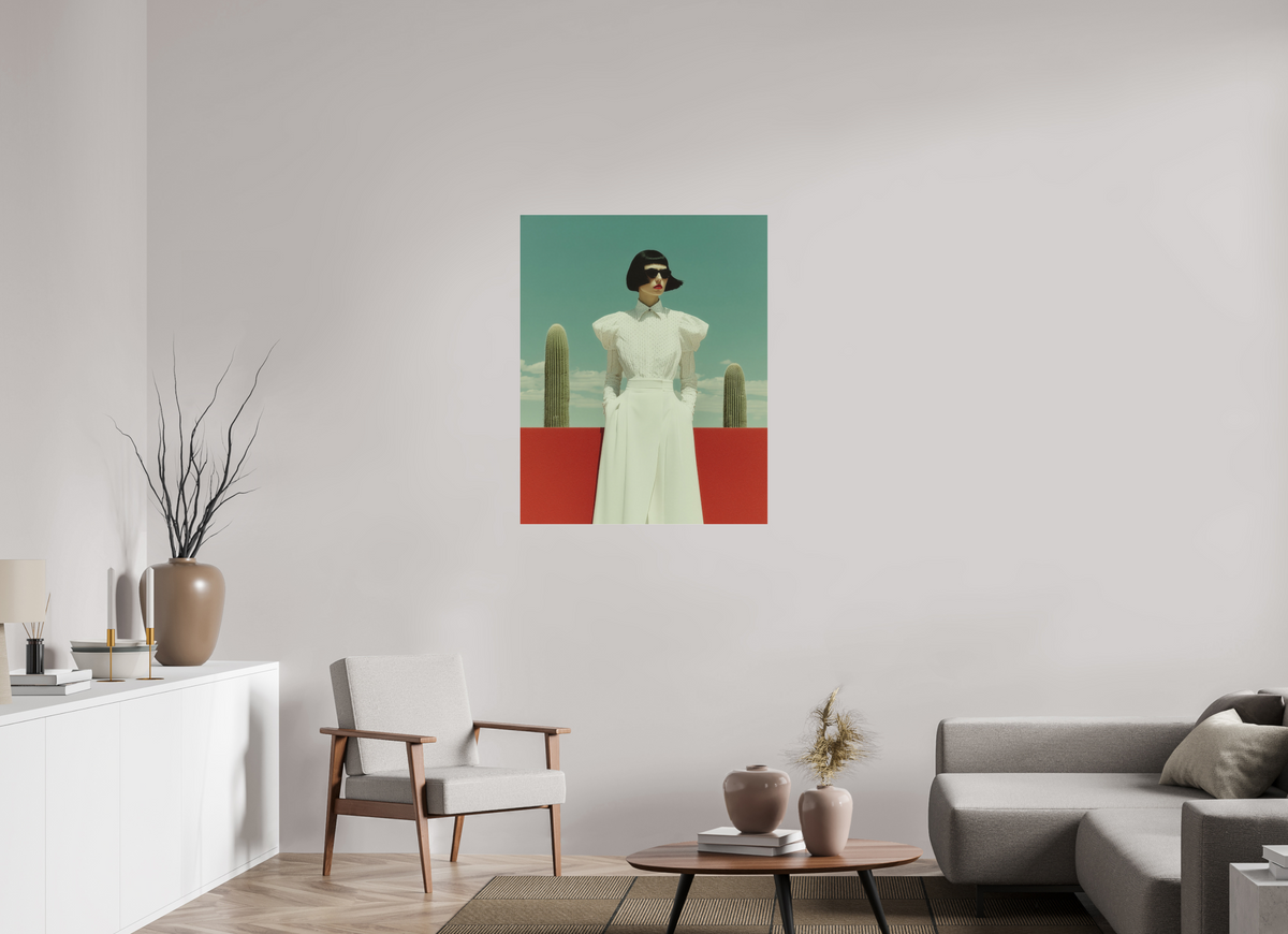 80 x 100 cm, Photo Print Under Acrylic Glass Red Horizon XII