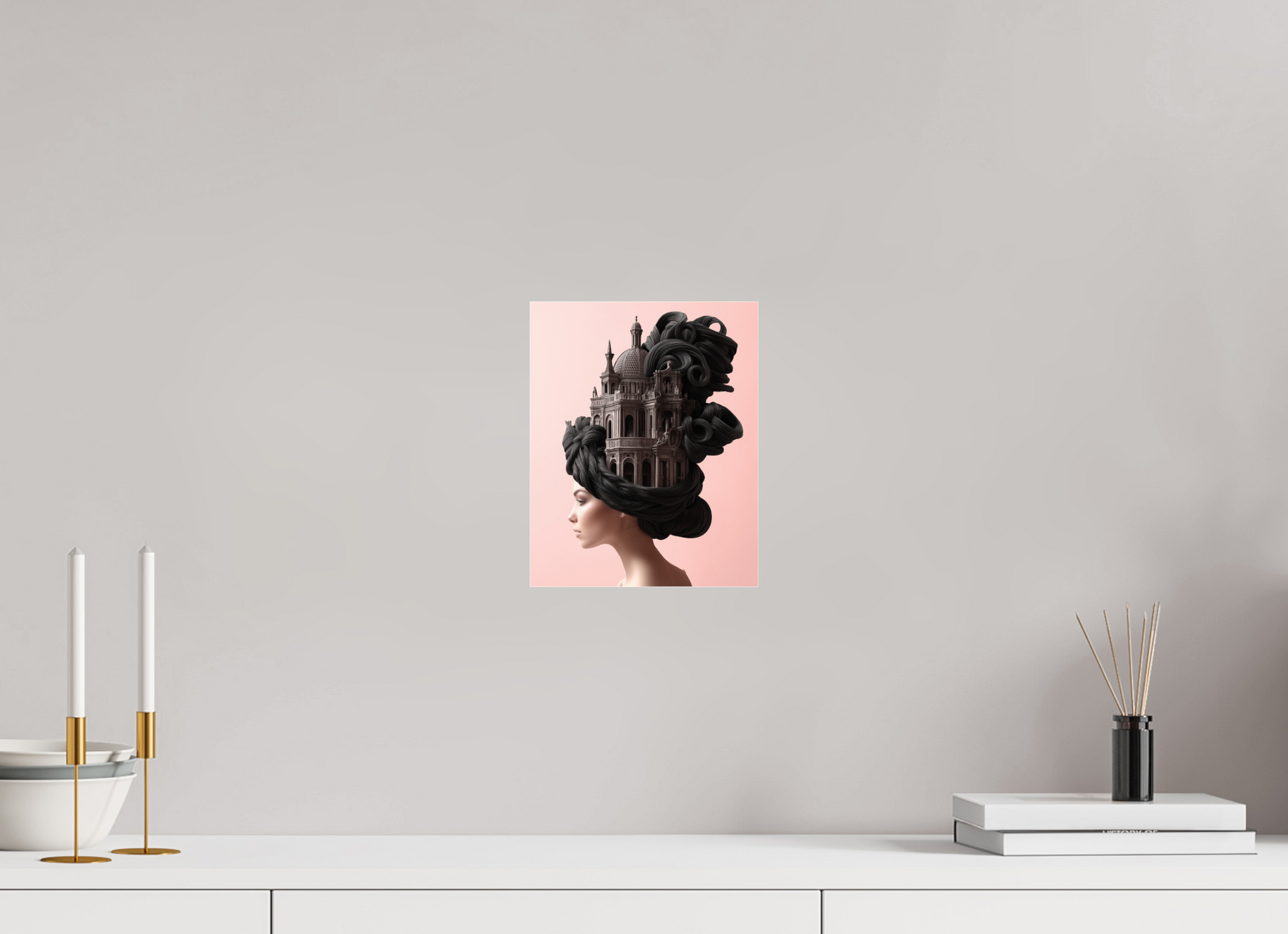 20 x 25 cm, Photo Print Under Acrylic Glass Hairdo XV