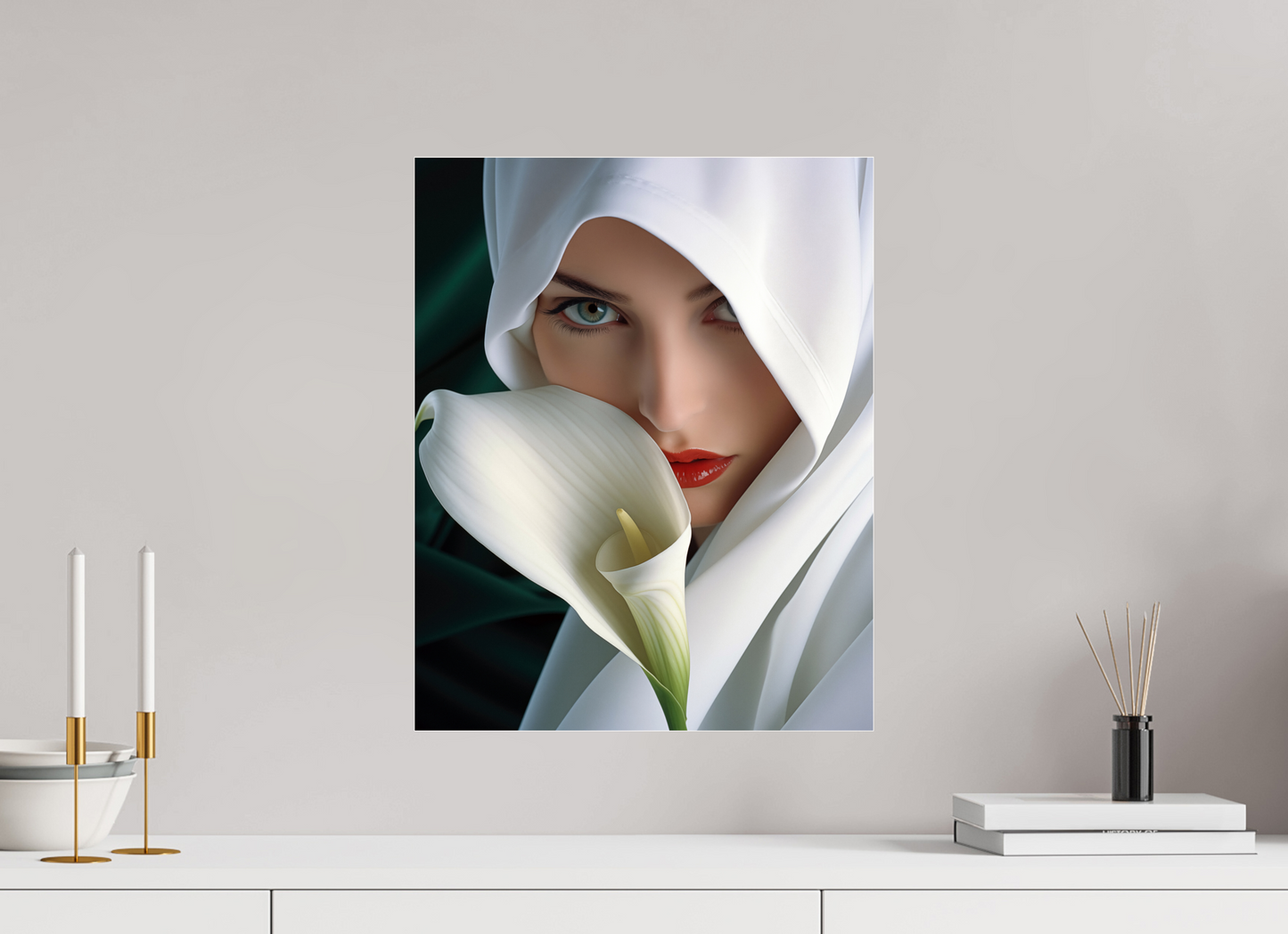 40 x 50 cm, Photo Print Under Acrylic Glass Calla II