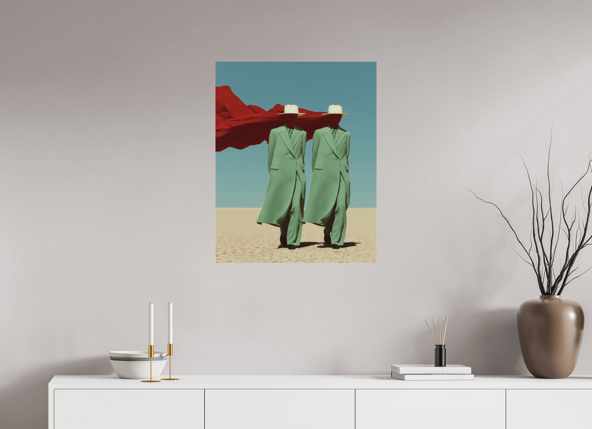 60 x 75 cm, Photo Print Under Acrylic Glass Red Horizon XIII