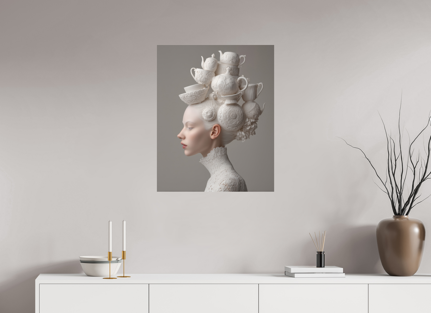 60 x 75 cm, Photo Print Under Acrylic Glass Hairdo II
