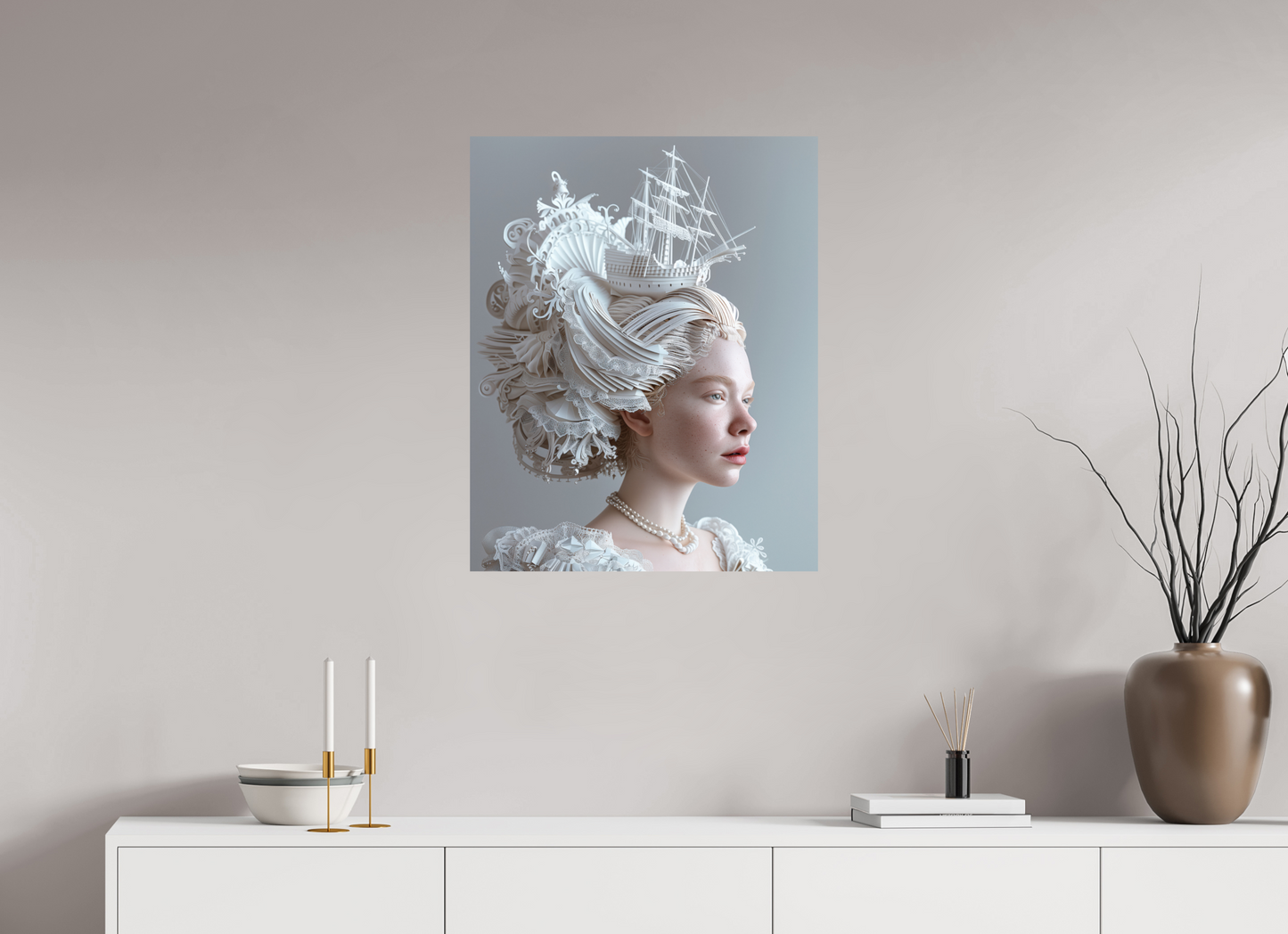 60 x 75 cm, Photo Print On Fuji Crystal DP II Hairdo XVIII