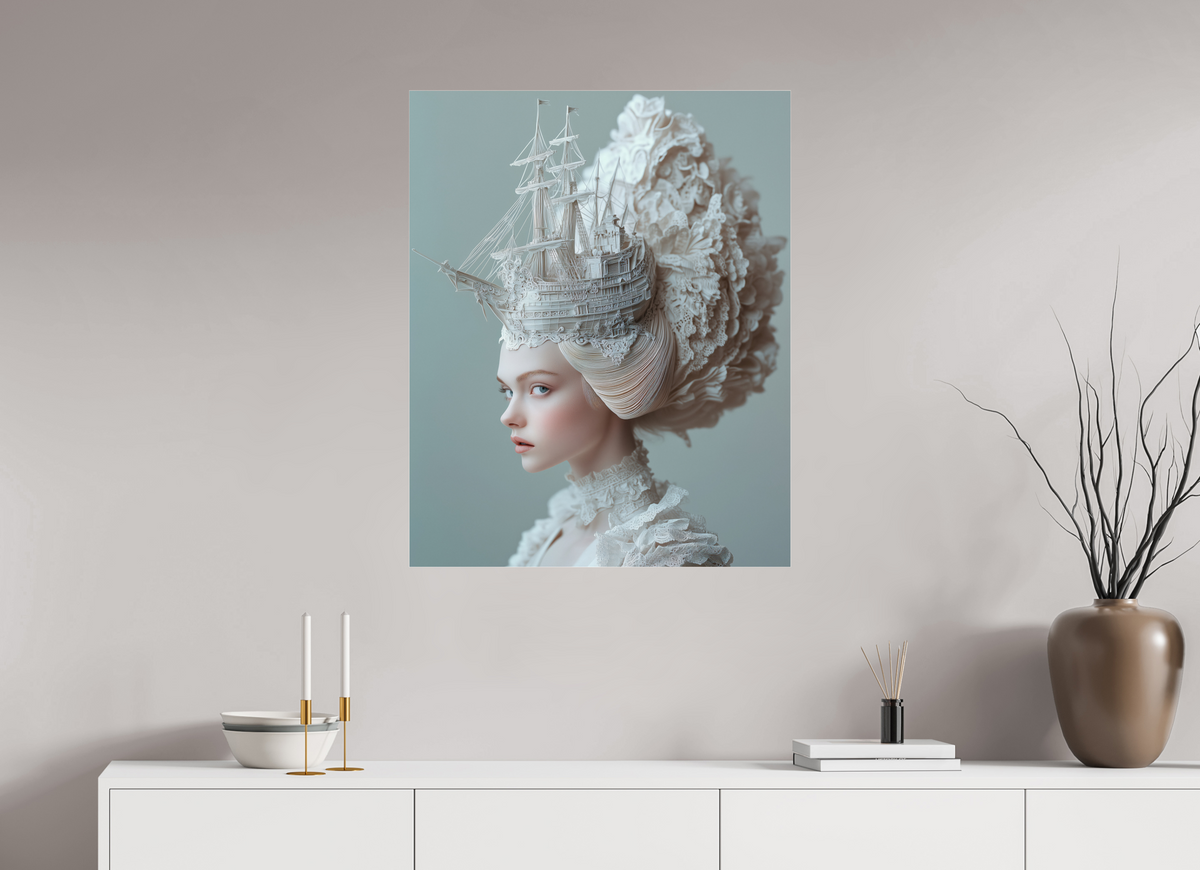 70 x 87,5 cm, Photo Print Under Acrylic Glass Hairdo XVII