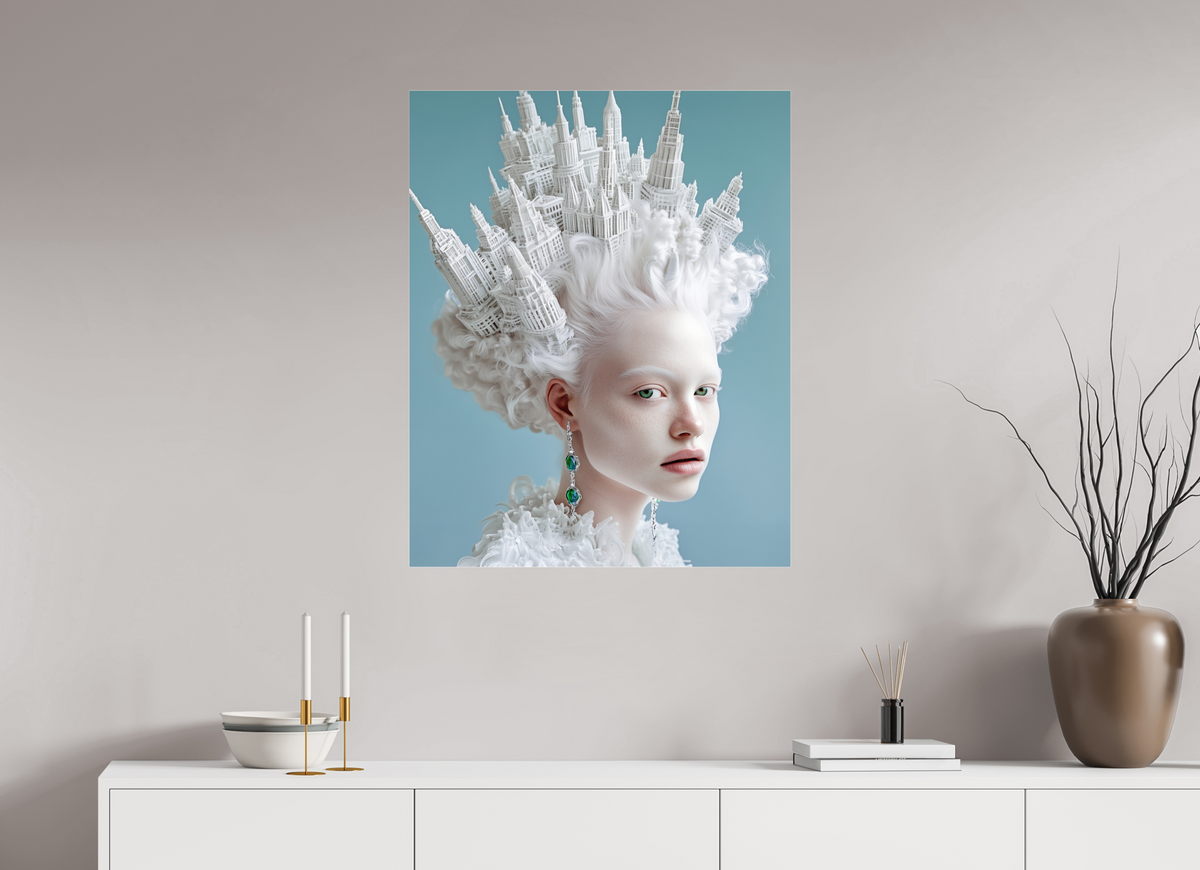 70 x 87,5 cm, Photo Print Under Acrylic Glass Hairdo XII
