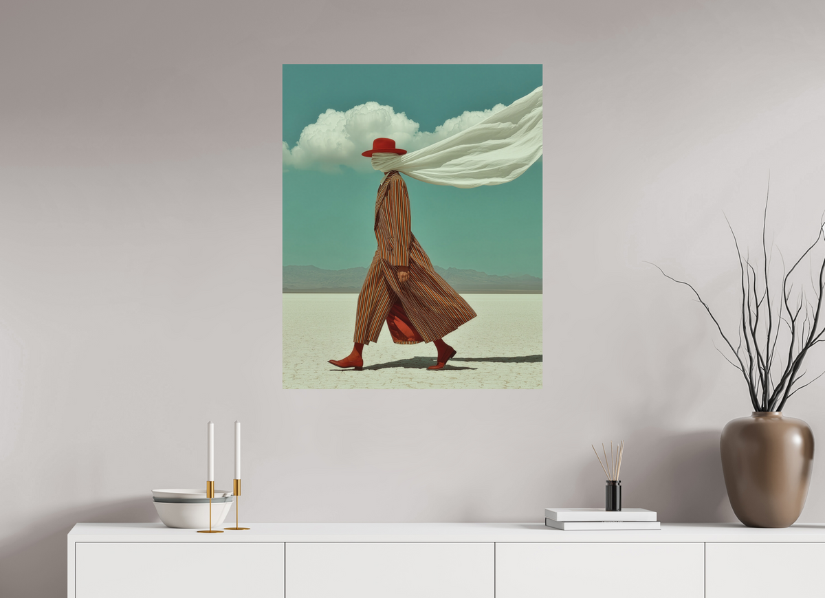 70 x 87,5 cm, Photo Print On Fuji Crystal DP II Red Horizon V