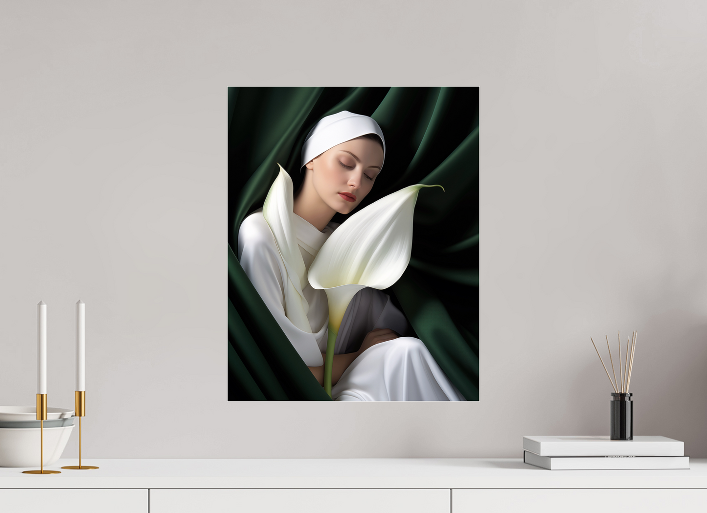 40 x 50 cm, Photo Print Under Acrylic Glass Calla XII