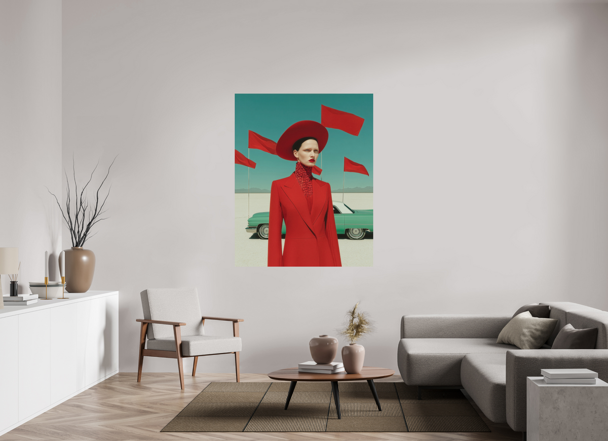 120 x 150 cm, Photo Print On Fuji Crystal DP II Red Horizon I