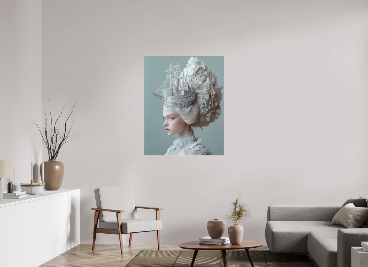 90 x 112,5 cm, Photo Print Under Acrylic Glass Hairdo XVII