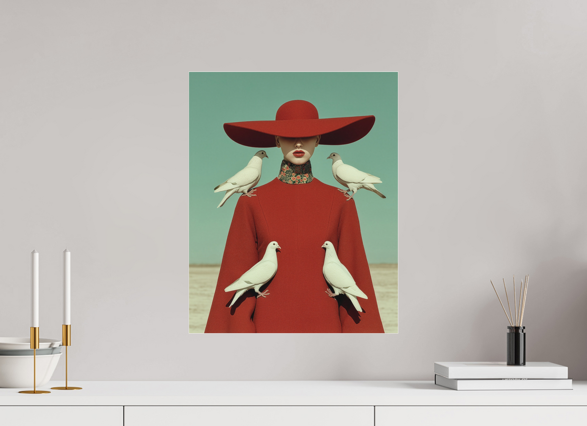 40 x 50 cm, Photo Print Under Acrylic Glass Red Horizon IX