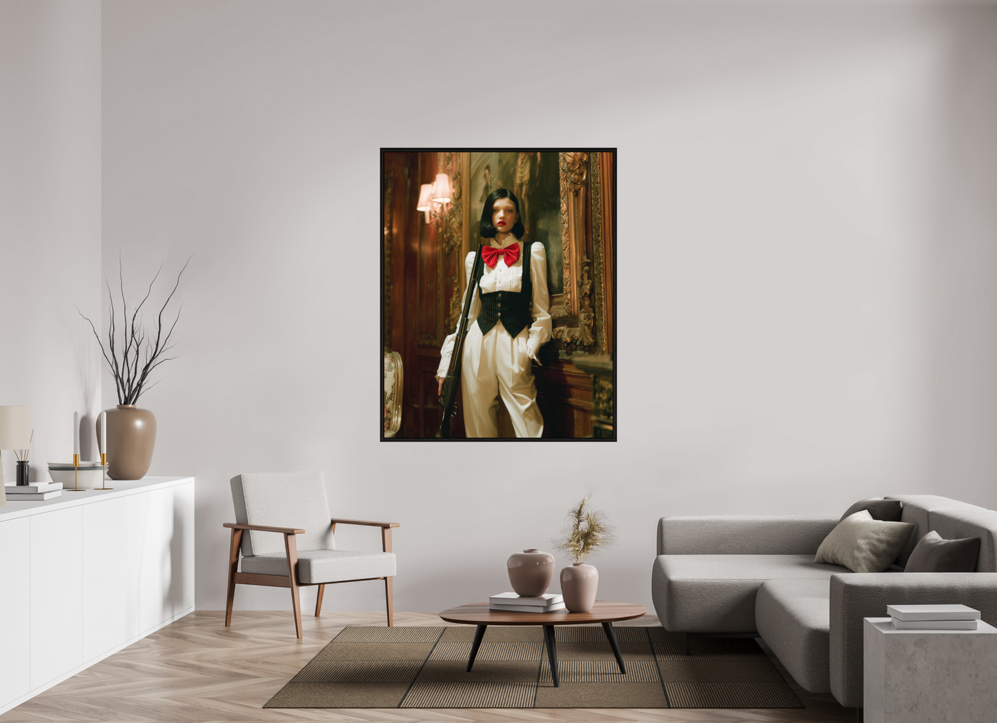 120 x 150 cm, Floater Frame Hunting Season VI
