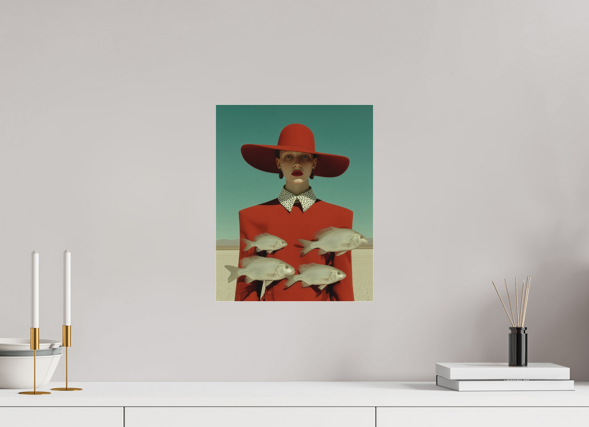 30 x 37,5 cm, Photo Print Under Acrylic Glass Red Horizon VI