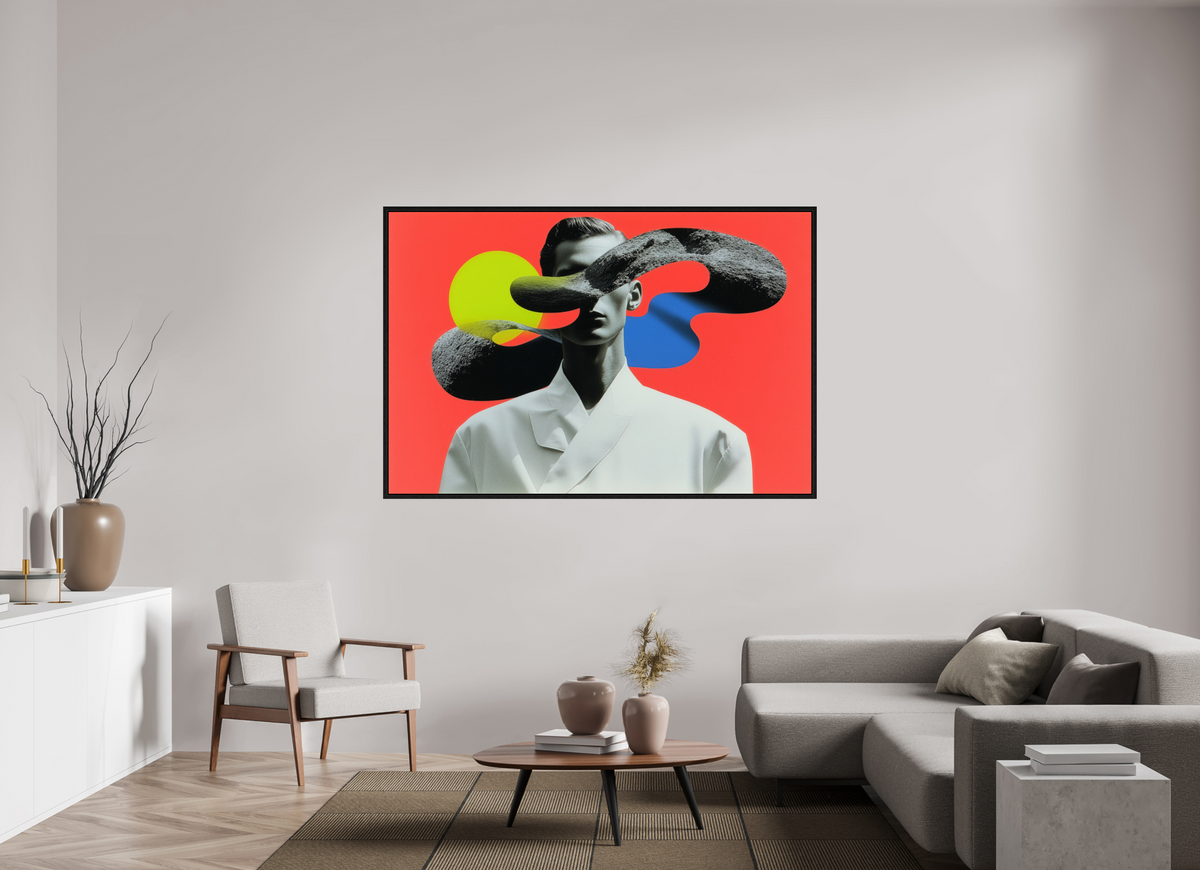 180 x 120 cm, Floater Frame Geometry of Memory VII
