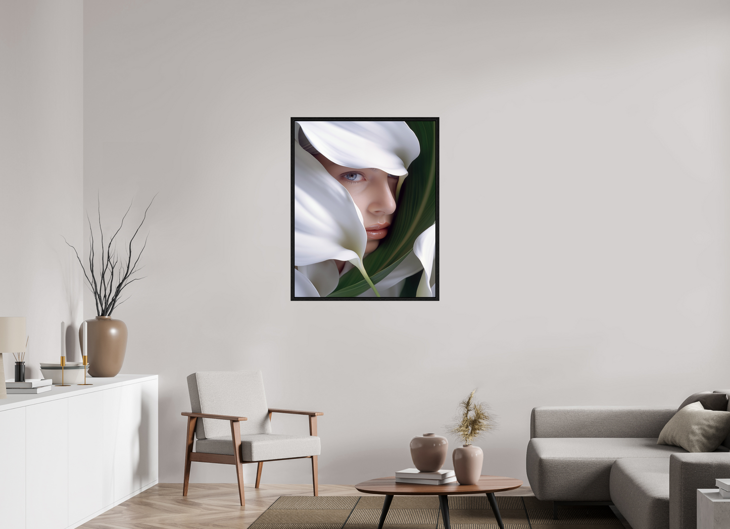 80 x 100 cm, Floater Frame Calla X