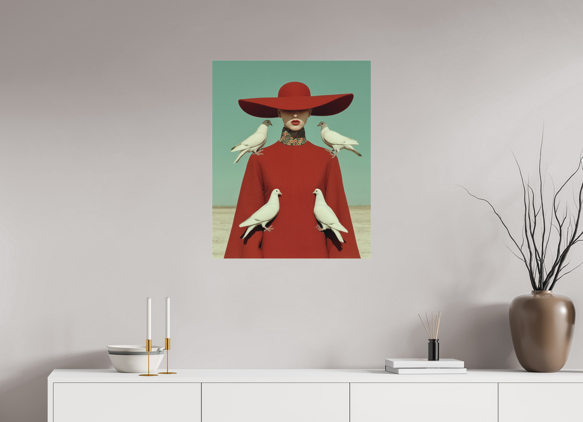 60 x 75 cm, Photo Print Under Acrylic Glass Red Horizon IX