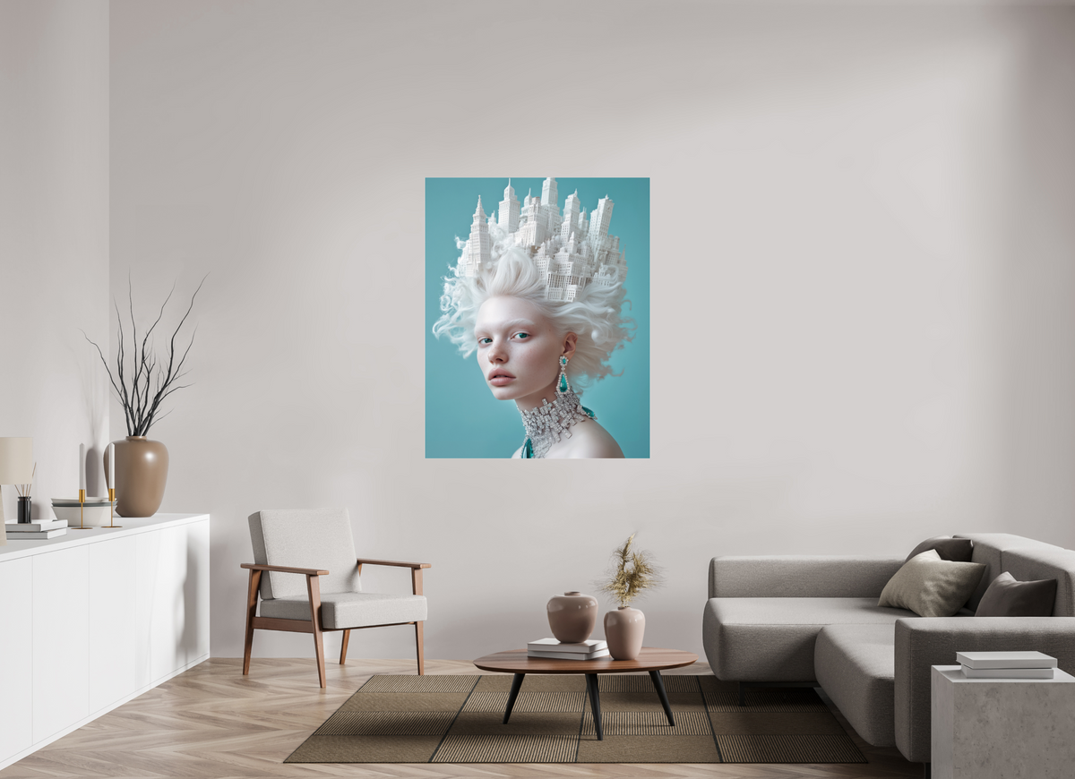 110 x 137,5 cm, Photo Print Under Acrylic Glass Hairdo IV
