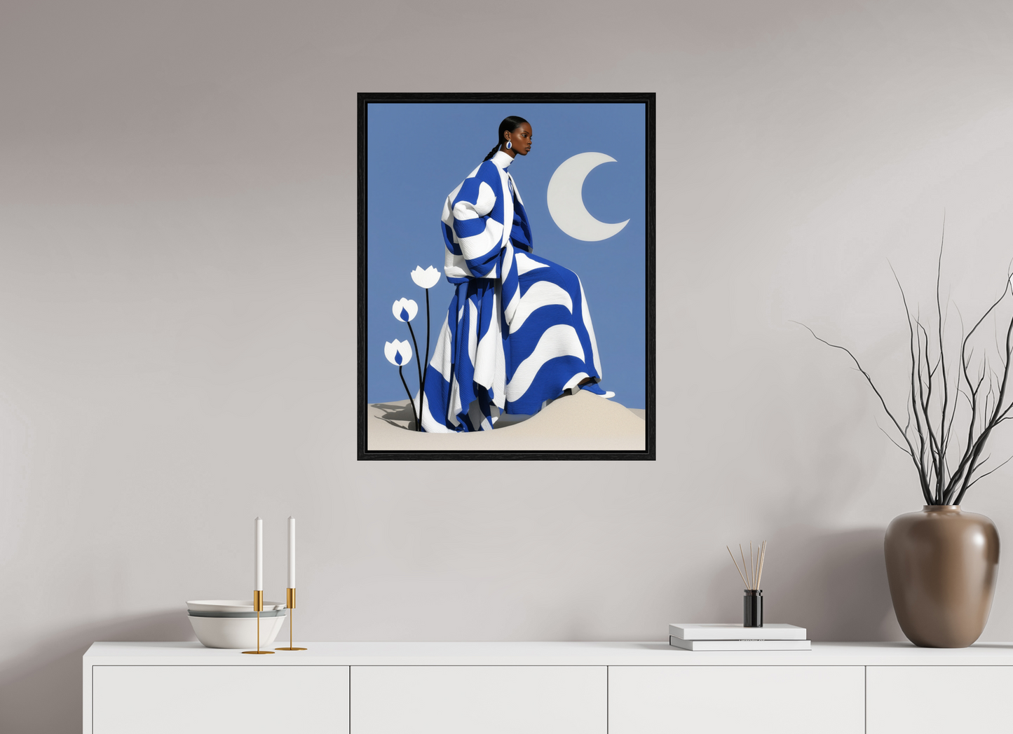 60 x 75 cm, Floater Frame Matisse Fashion XVI