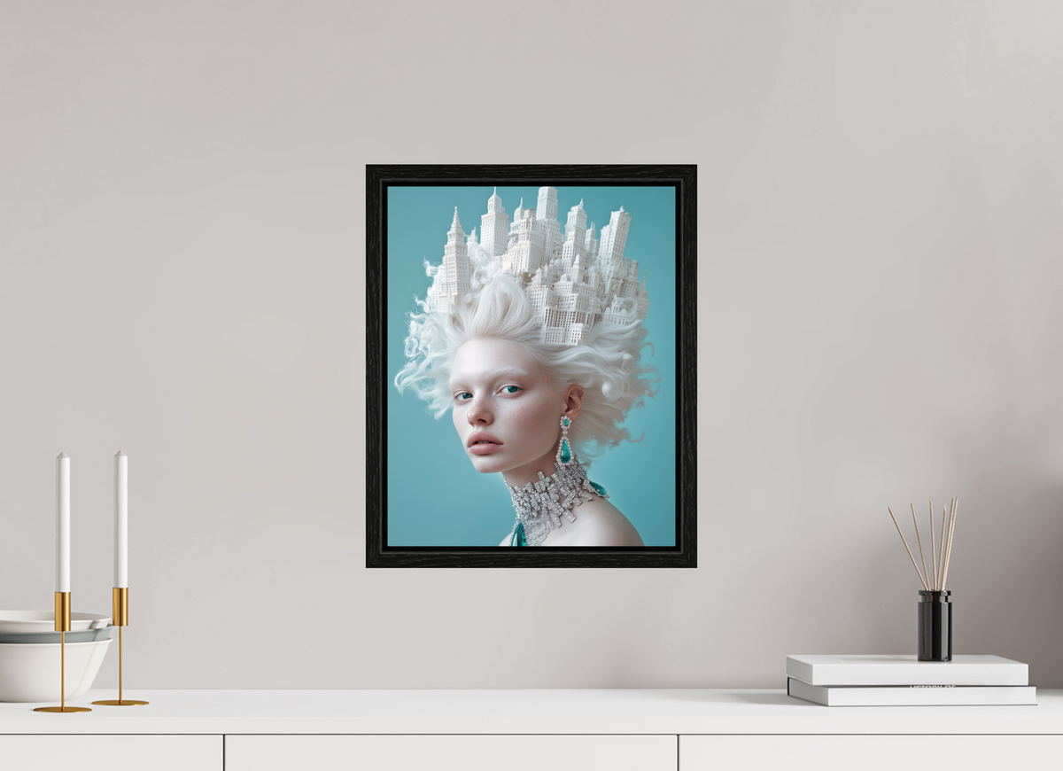 30 x 37,5 cm, Floater Frame Hairdo IV