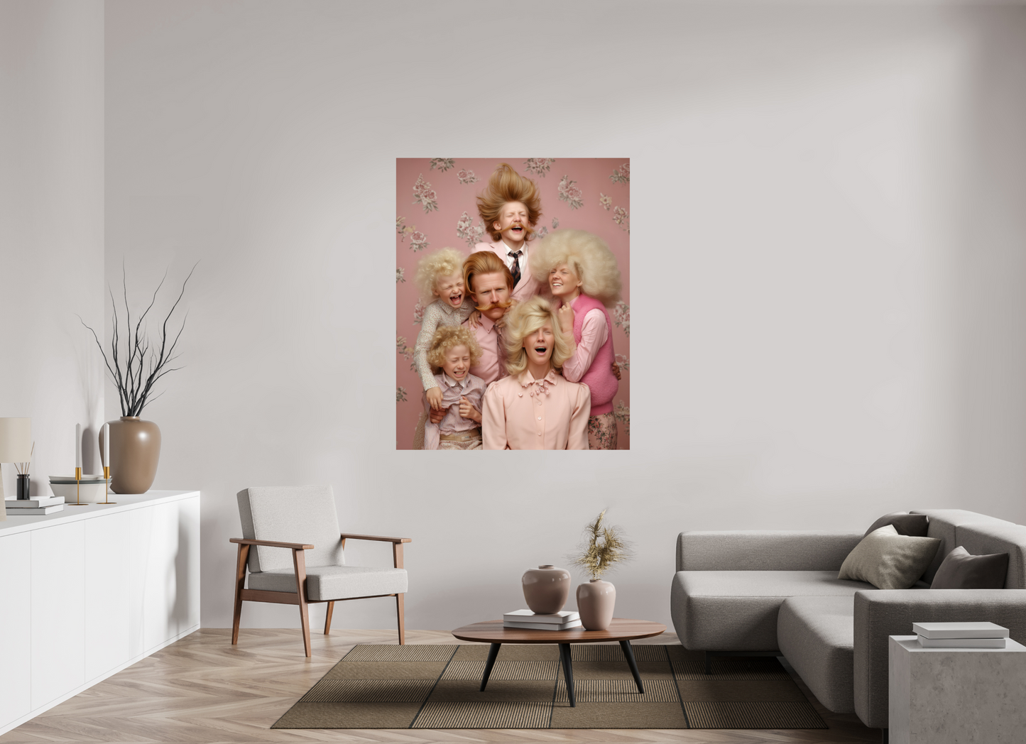 120 x 150 cm, Photo Print On Fuji Crystal DP II We are family II