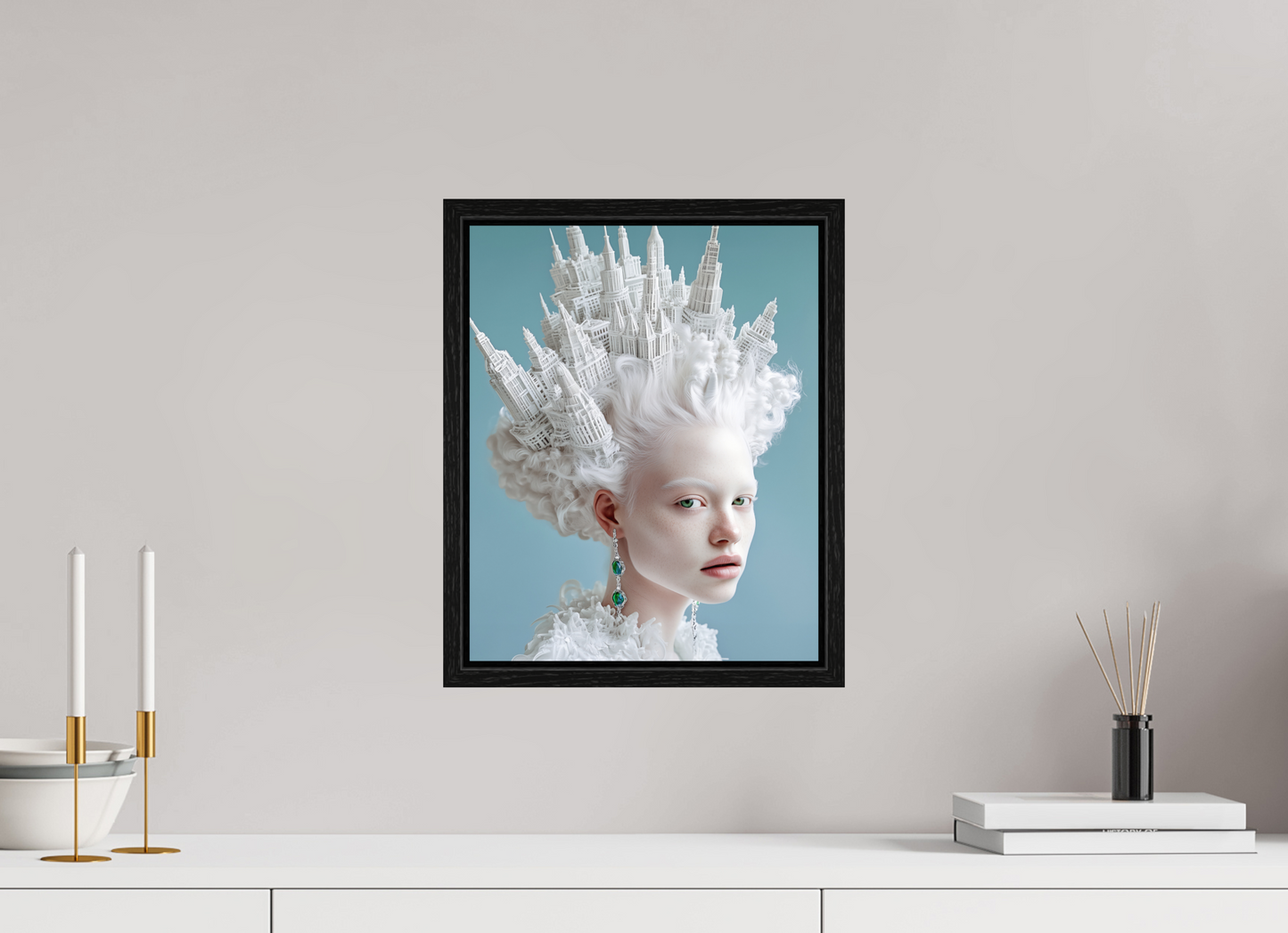 30 x 37,5 cm, Floater Frame Hairdo XII