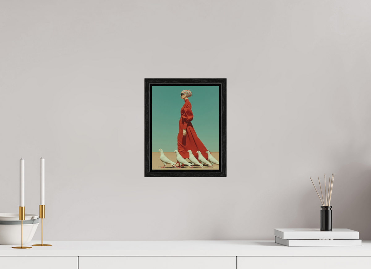 20 x 25 cm, Floater Frame Red Horizon XV