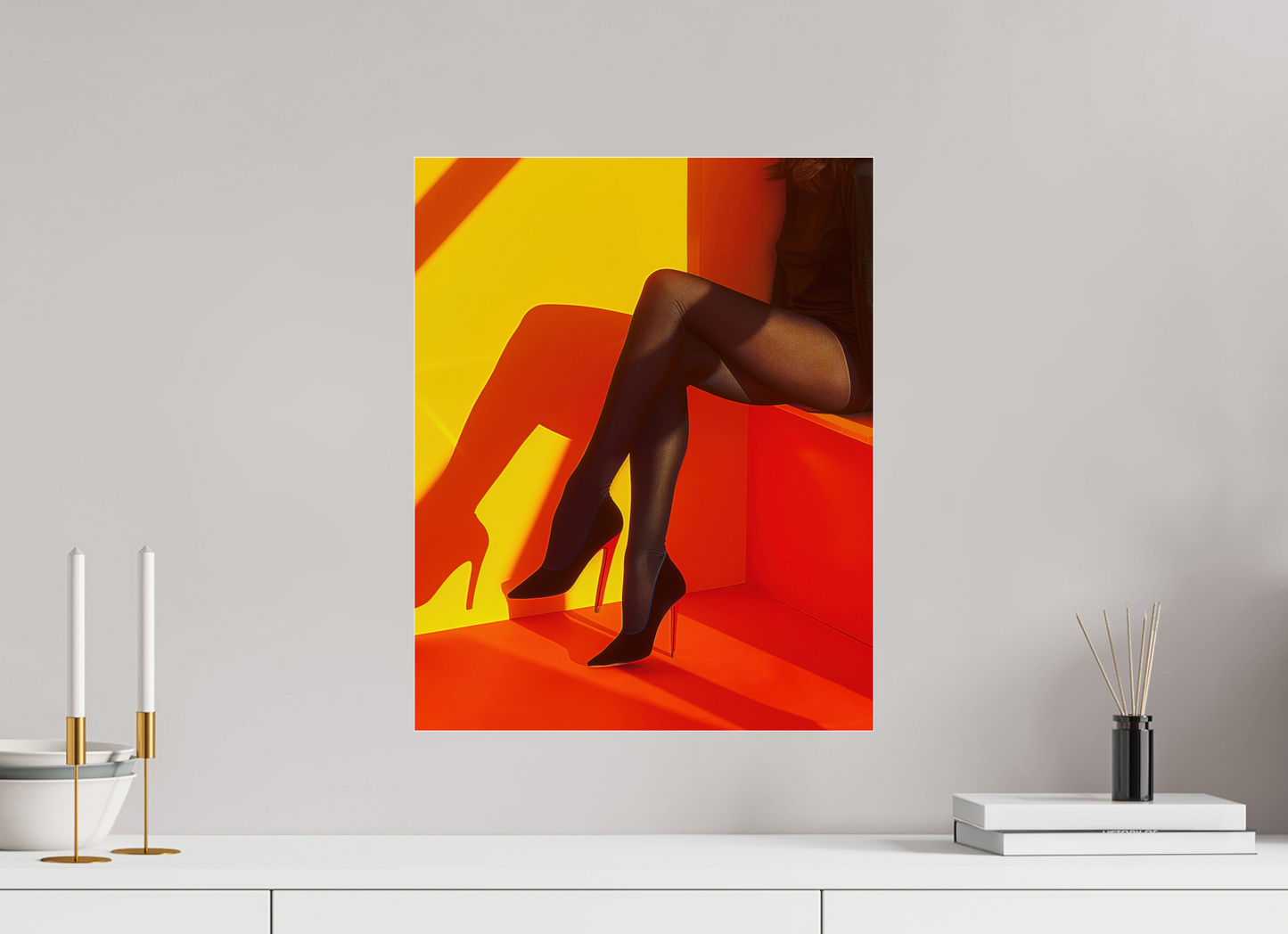 40 x 50 cm, Photo Print Under Acrylic Glass Legs X