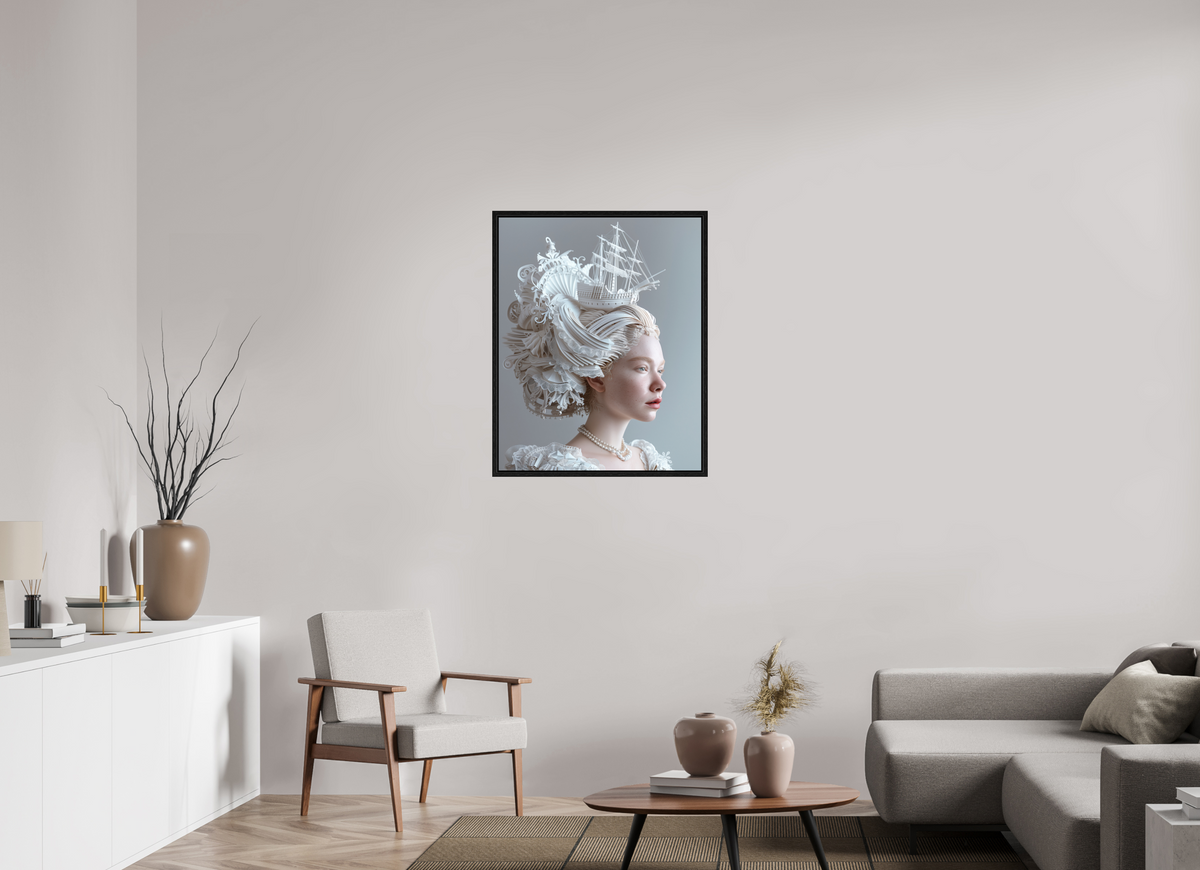 70 x 87,5 cm, Floater Frame Hairdo XVIII