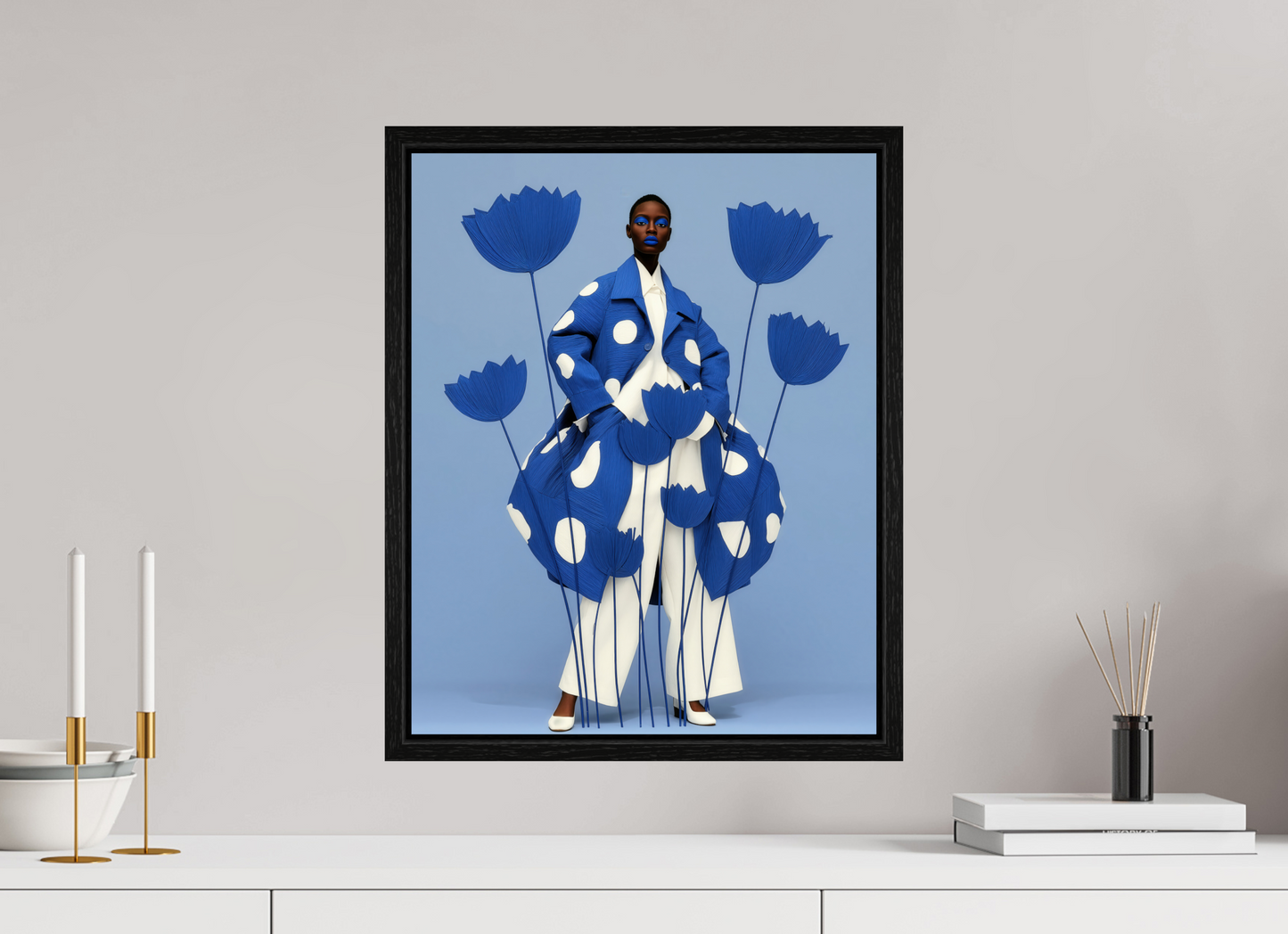 40 x 50 cm, Floater Frame Matisse Fashion VIII