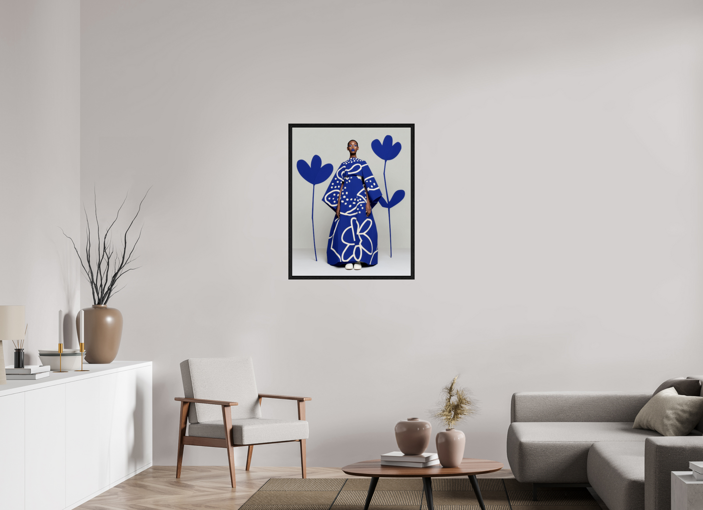 70 x 87,5 cm, Floater Frame Matisse Fashion XX
