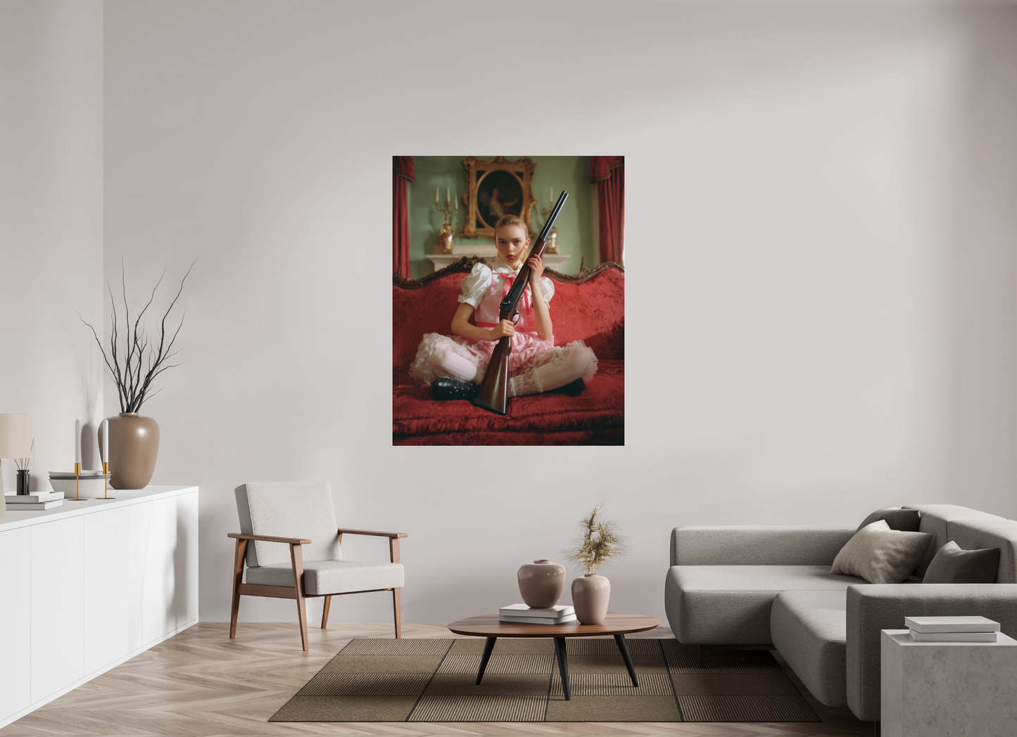 120 x 150 cm, Photo Print Under Acrylic Glass Hunting Season V