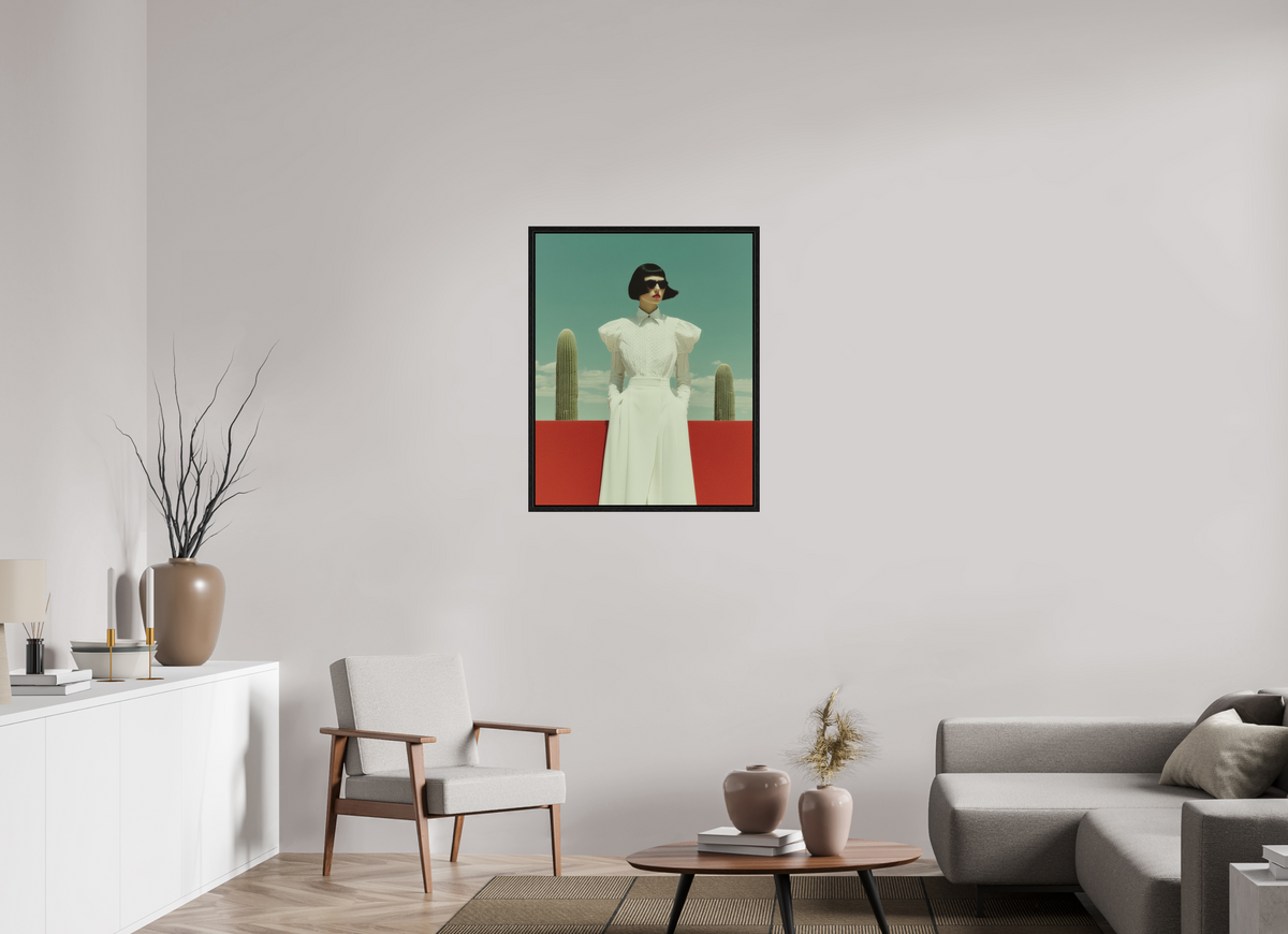 70 x 87,5 cm, Floater Frame Red Horizon XII